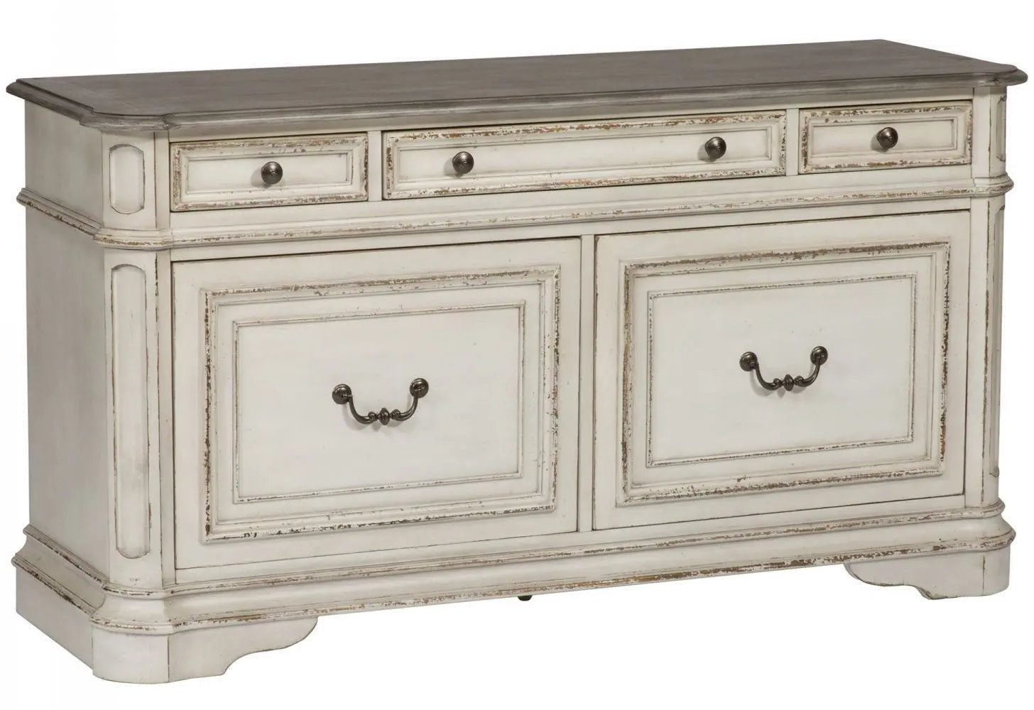 244-HO121 Magnolia Manor Antique White Cabinet-2