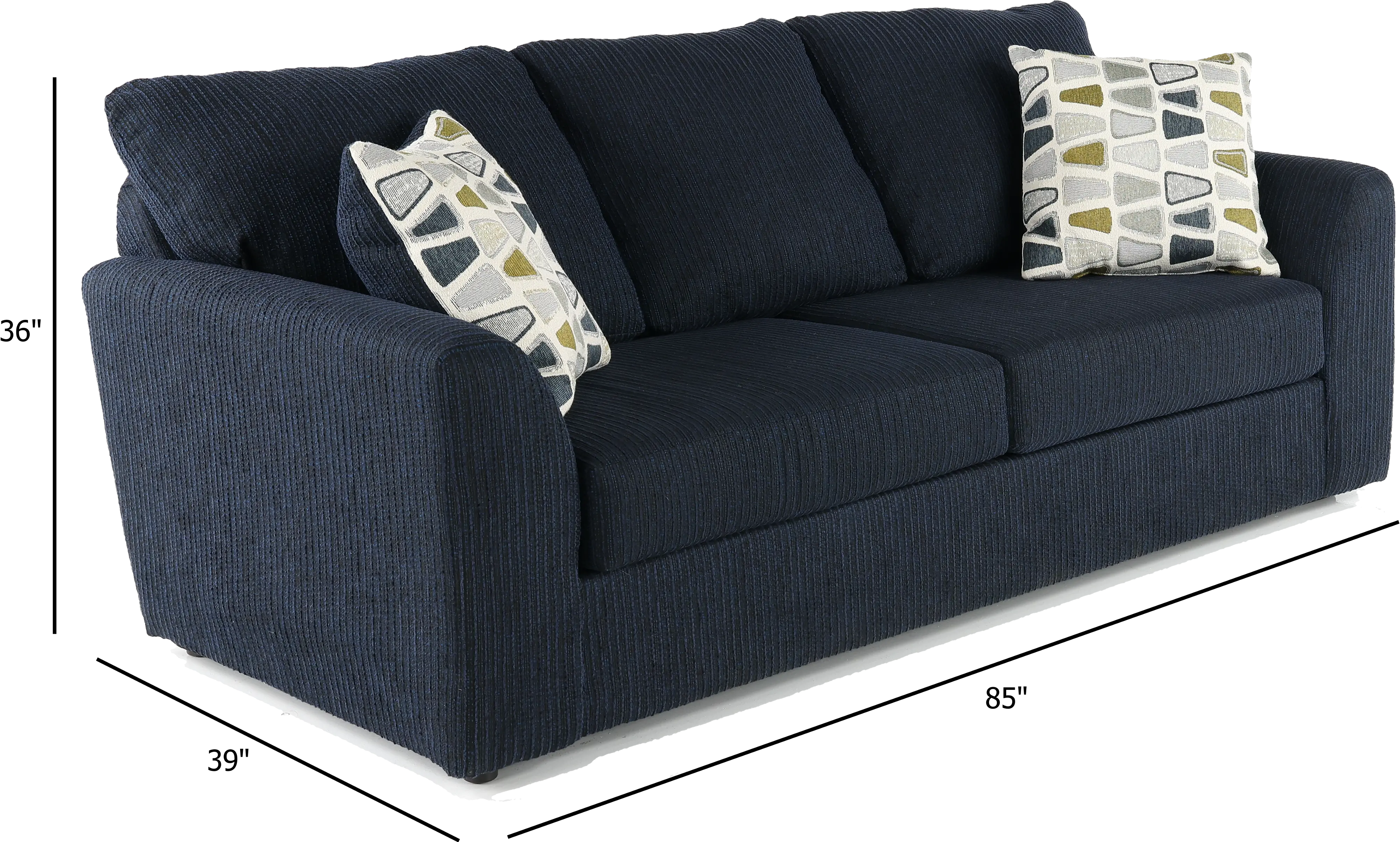 HANSOF Hannah Dark Blue Sofa-3