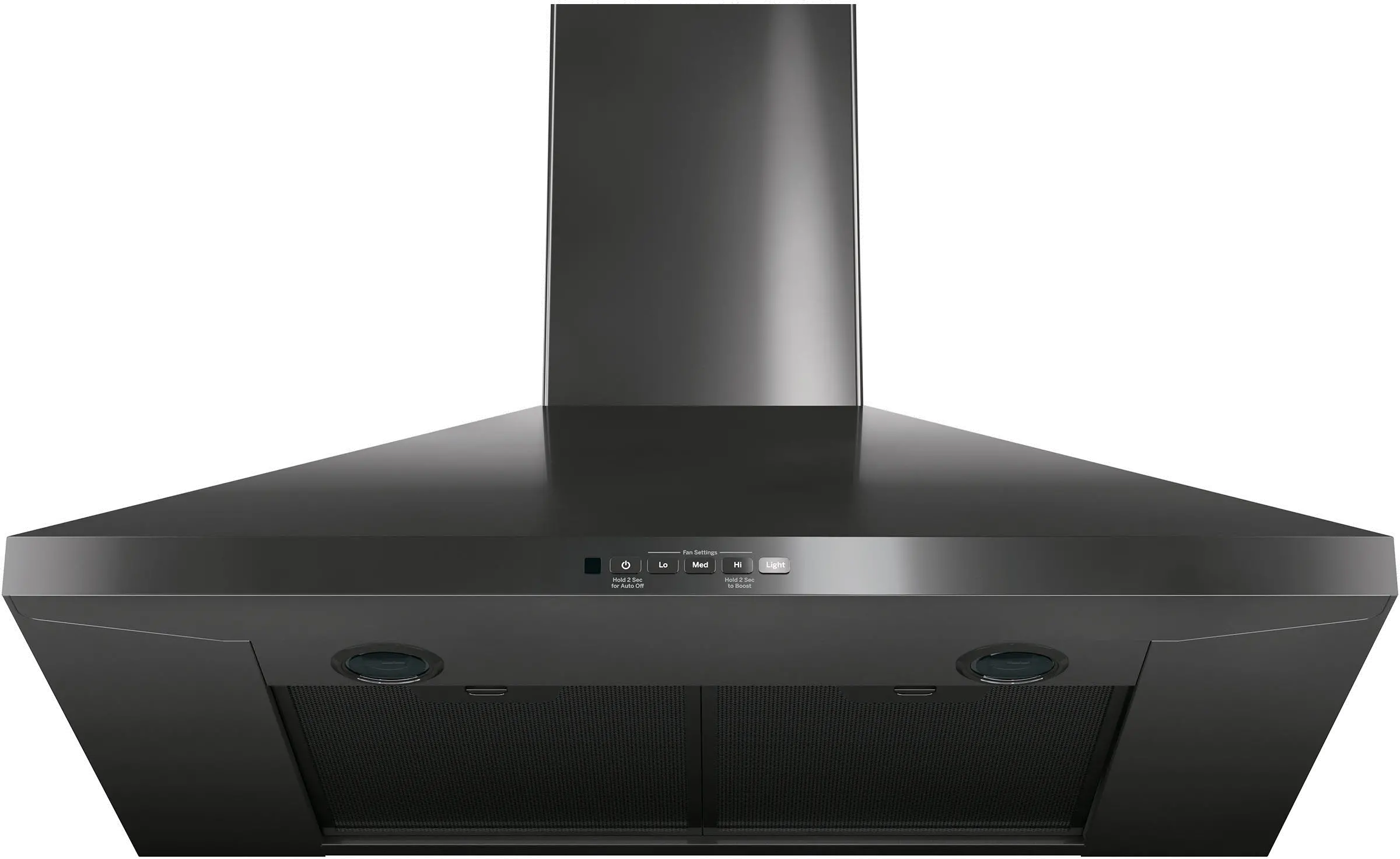 JVW5301BJTS GE 30 Inch Pyramid Chimney Hood - Black Stainless Steel-3