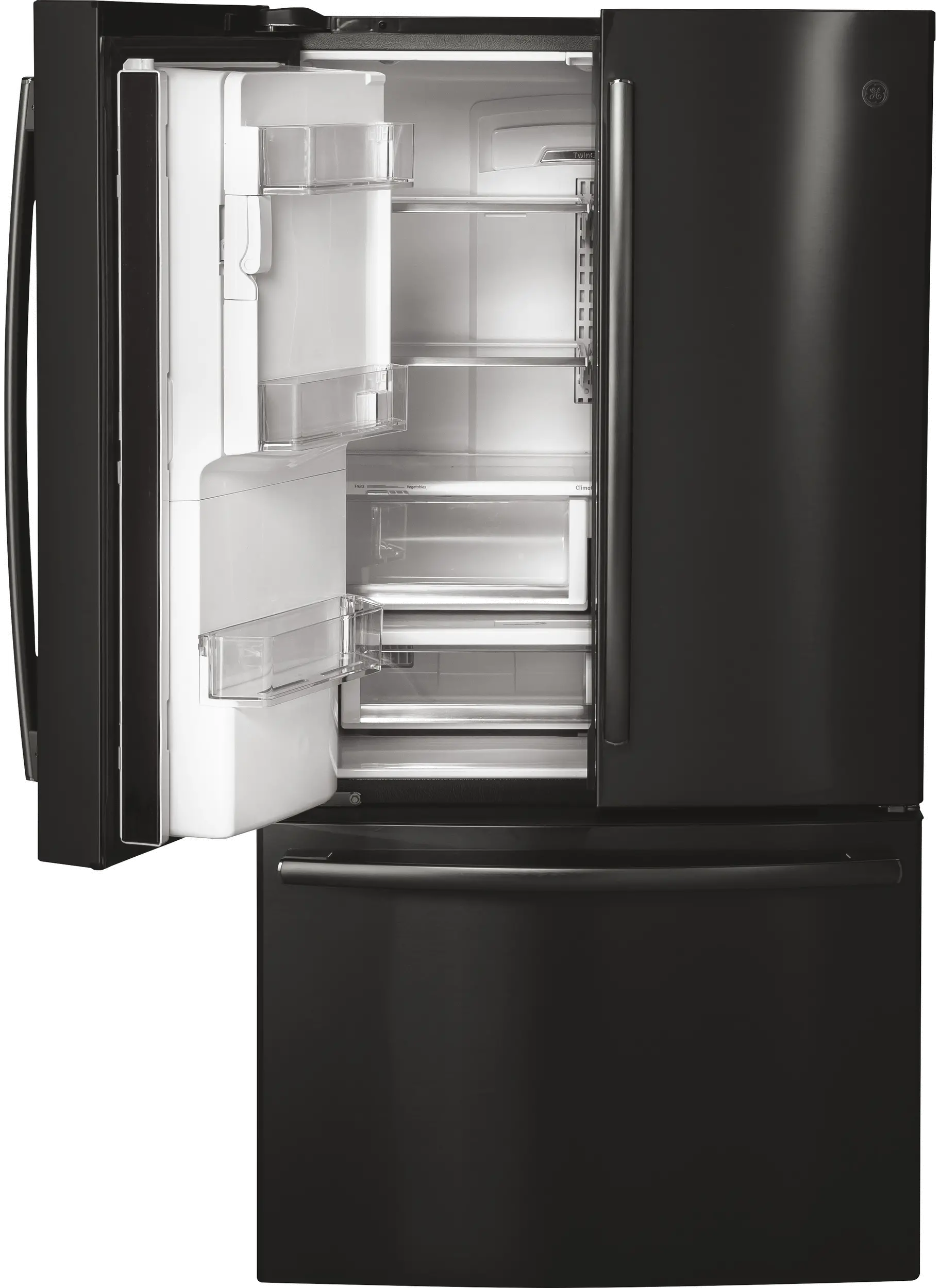 PYE22KBLTS GE Profile 22 cu ft French Door Refrigerator - Counter Depth Black Stainless Steel-4