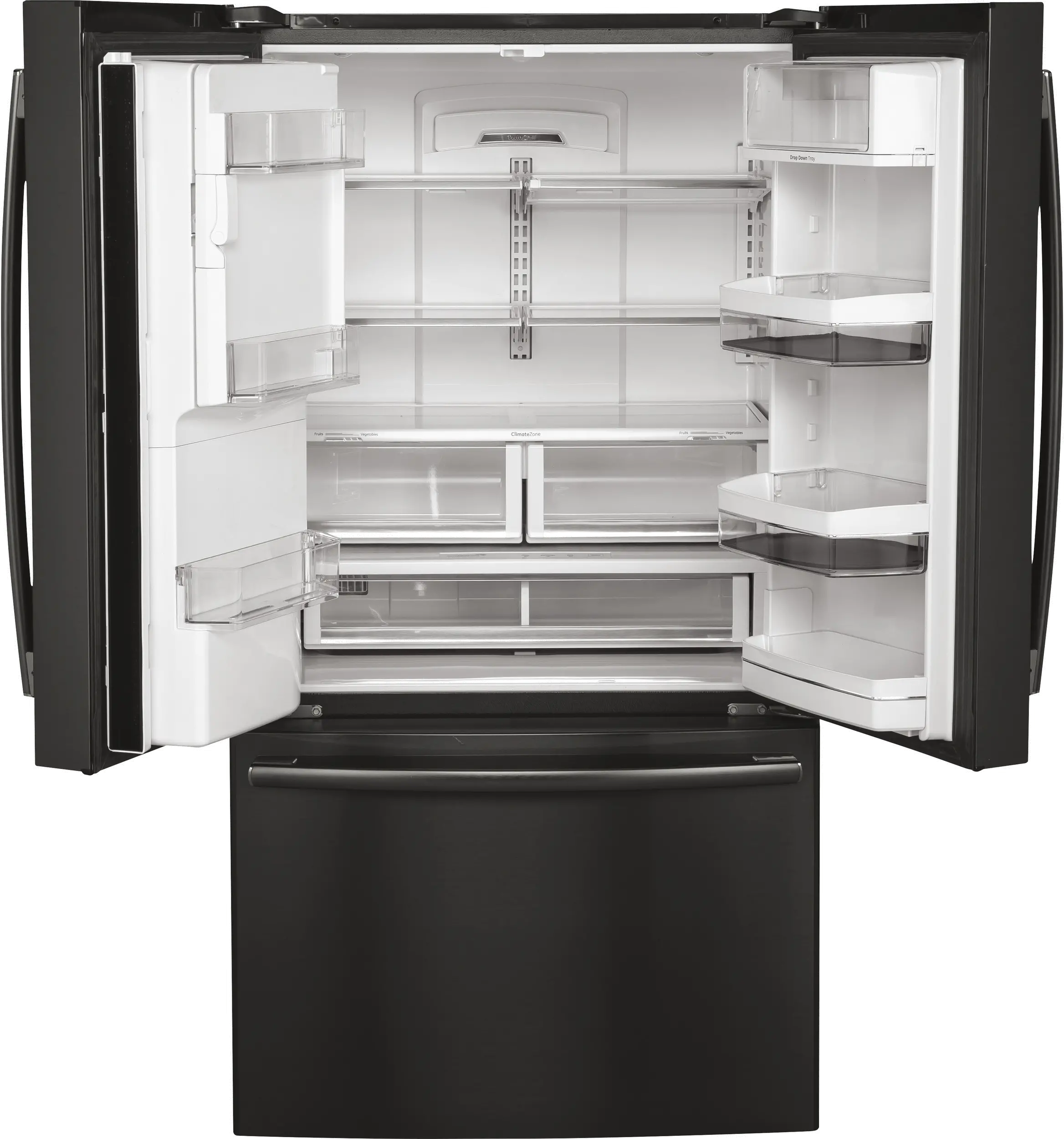 PYE22KBLTS GE Profile 22 cu ft French Door Refrigerator - Counter Depth Black Stainless Steel-5