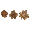 20 Inch Kalani Natural Teak Wood Wall Plaque