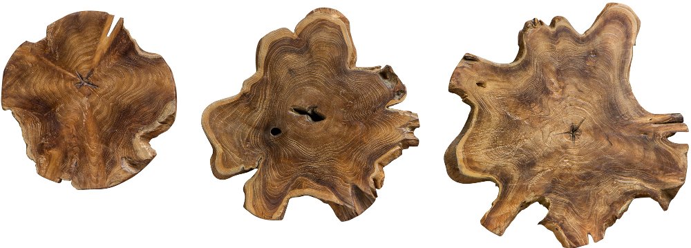 20 Inch Kalani Natural Teak Wood Wall Plaque