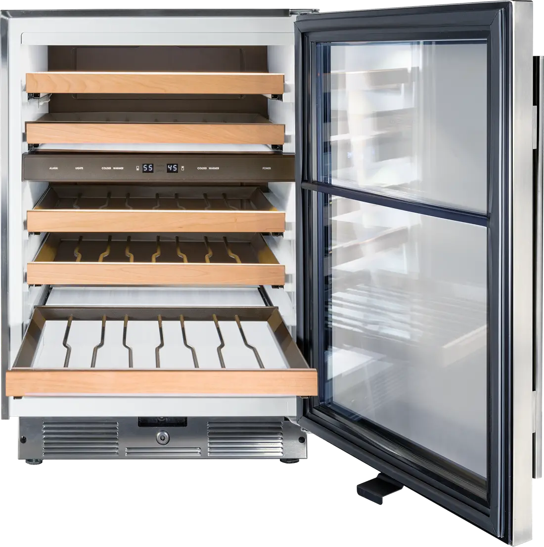 UW-24/O-LH Sub-Zero Under Counter Wine Cooler - Panel Ready, Left Hinge-3