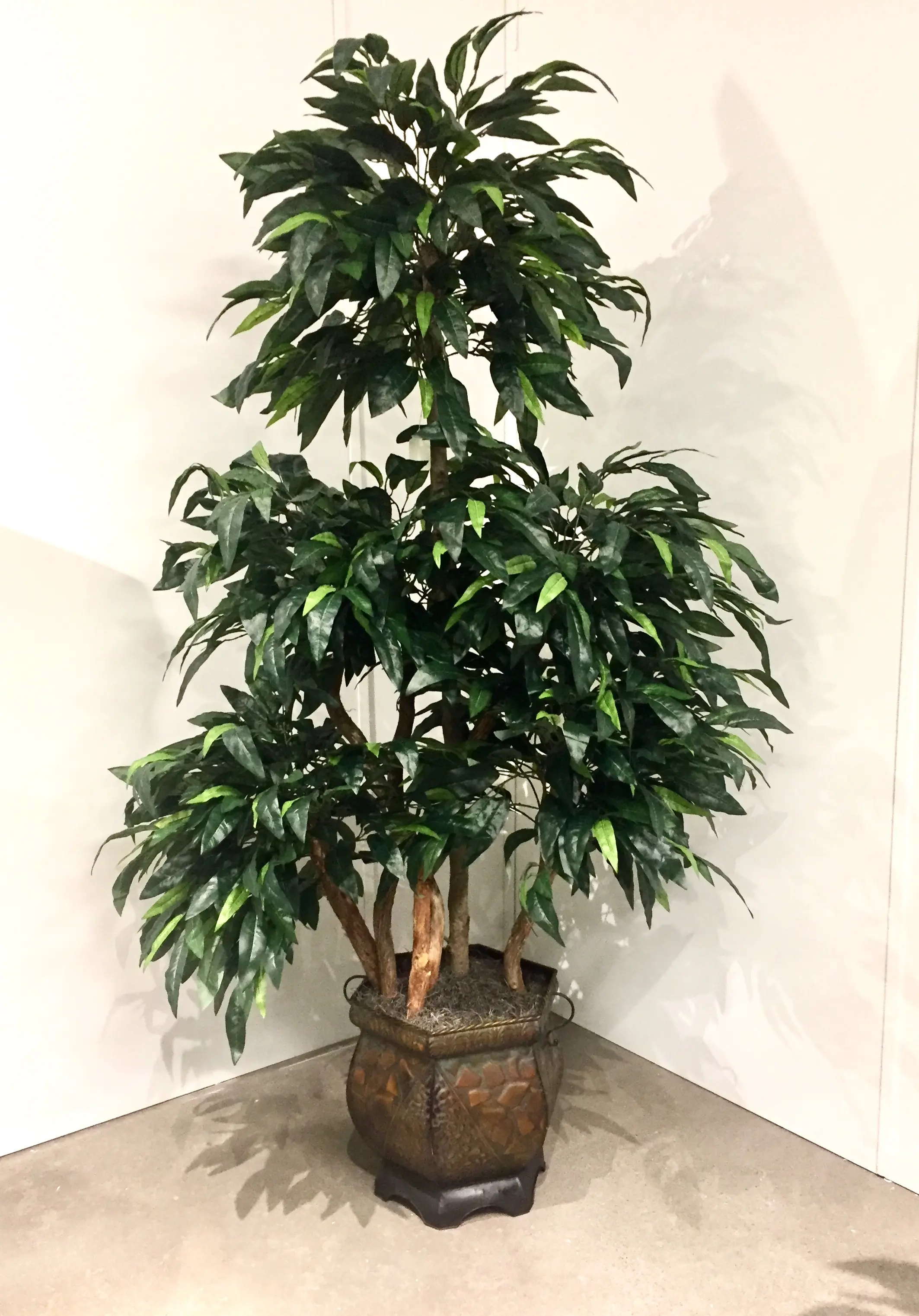 7 Foot Faux Mango Ladder Tree Arrangement-1