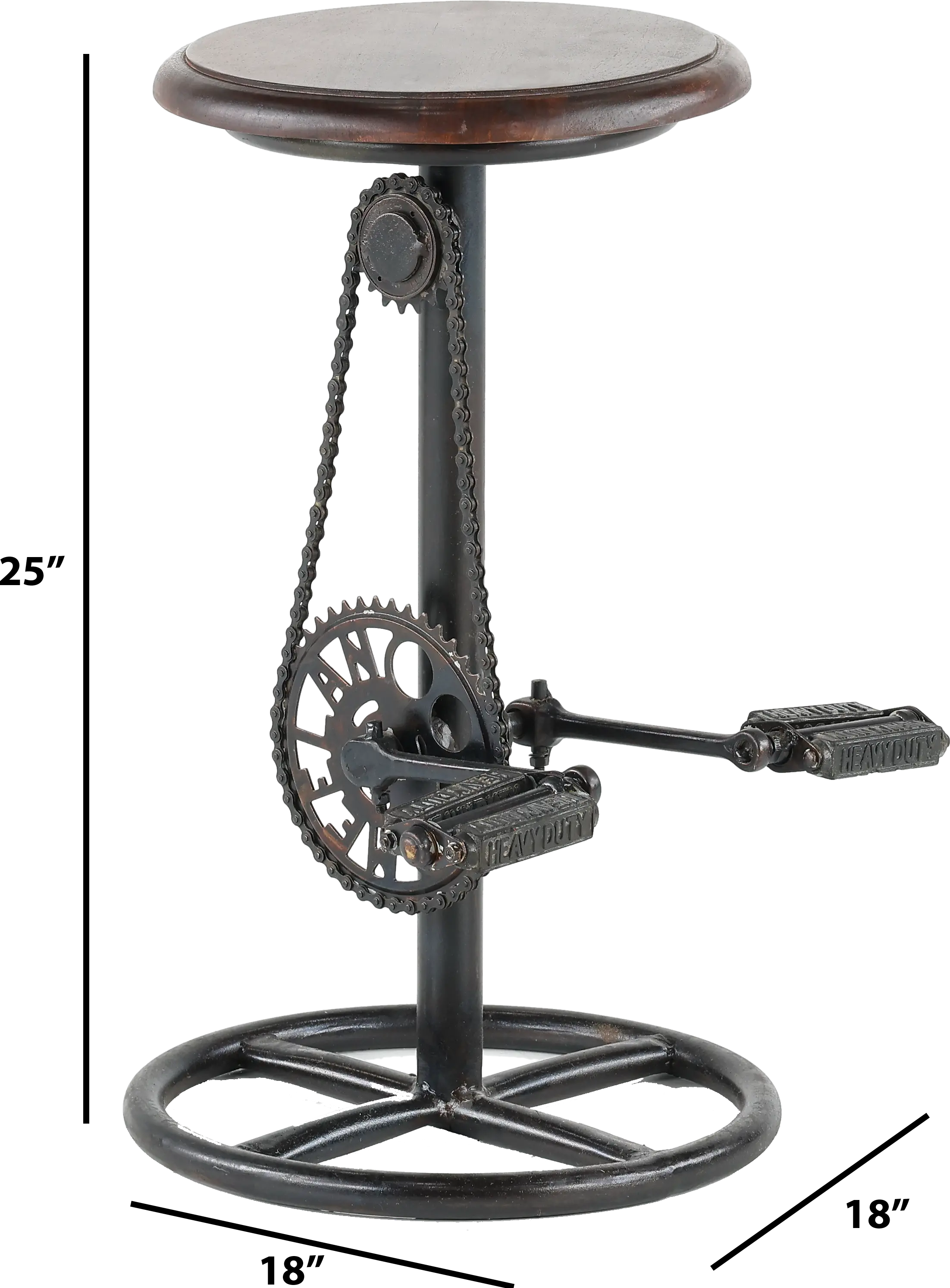 Bicycle Unicycle Counter Height Stool-4