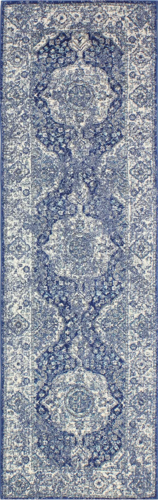 E110-DKBL-2.6X8-5363 Everek Dark Blue Runner Rug-1