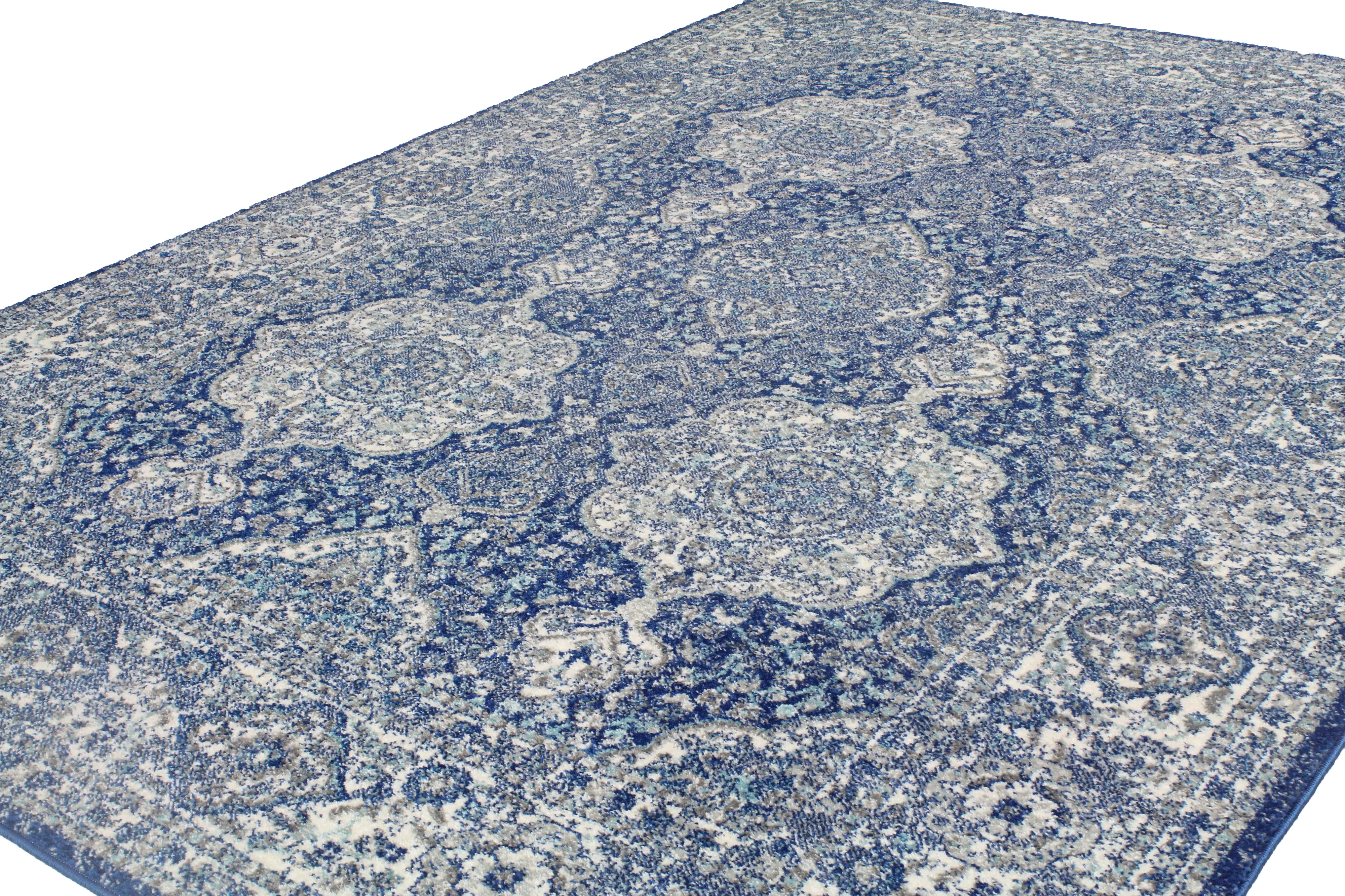 E110-DKBL-4X6-5363 Everek 4 x 6 Dark Blue Rug-1