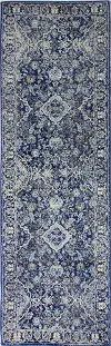 E110-DKBL-2.6X8-5394A Everek Navy Blue Runner Rug