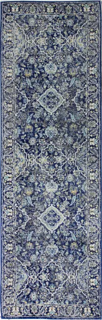 E110-DKBL-2.6X8-5394A Everek Navy Blue Runner Rug