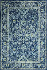 E110-DKBL-4X6-5394A Everek Navy Blue 4 x 6 Rug