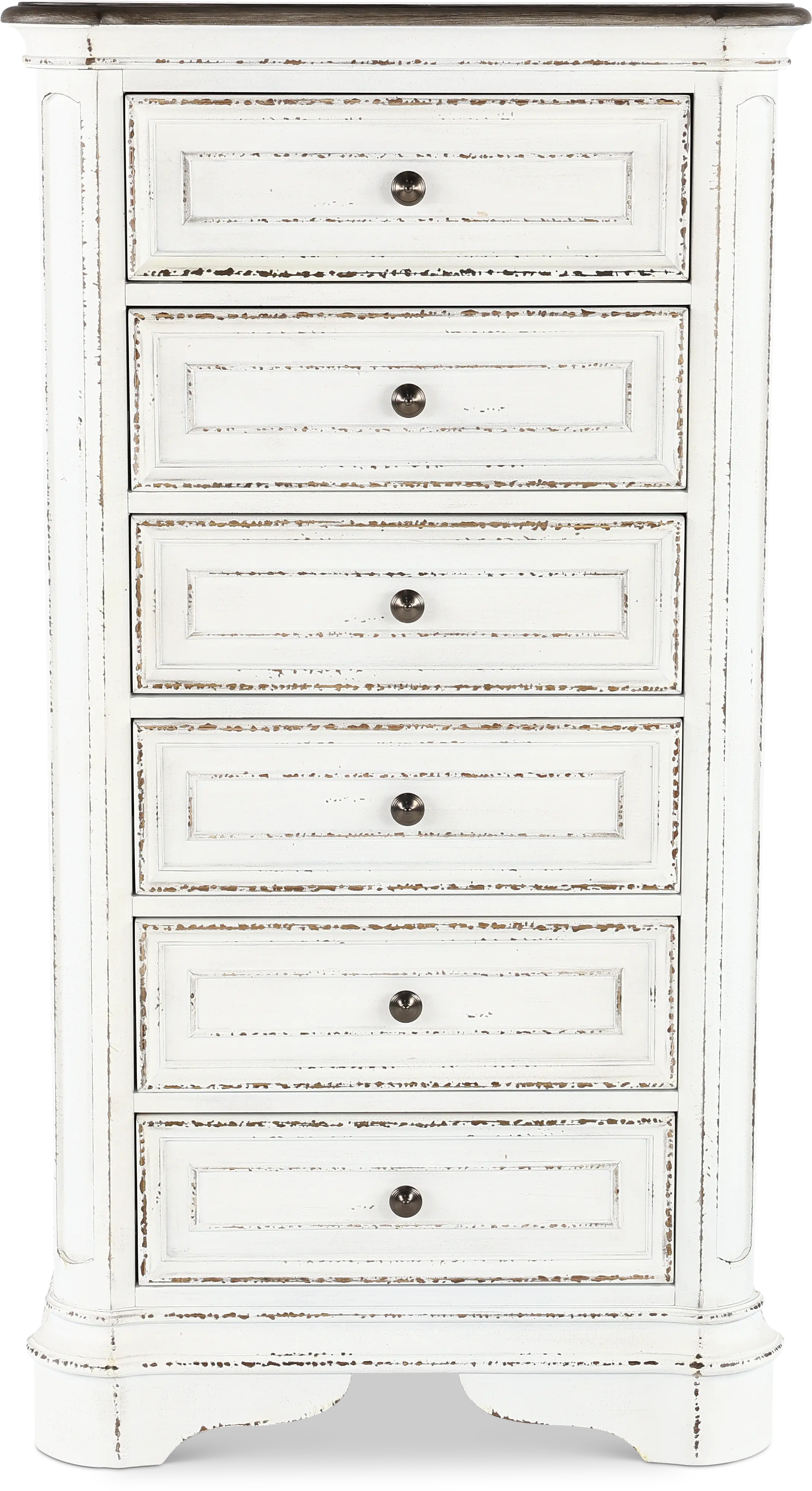 244-BR43 Magnolia Manor Antique White Lingerie Chest-1