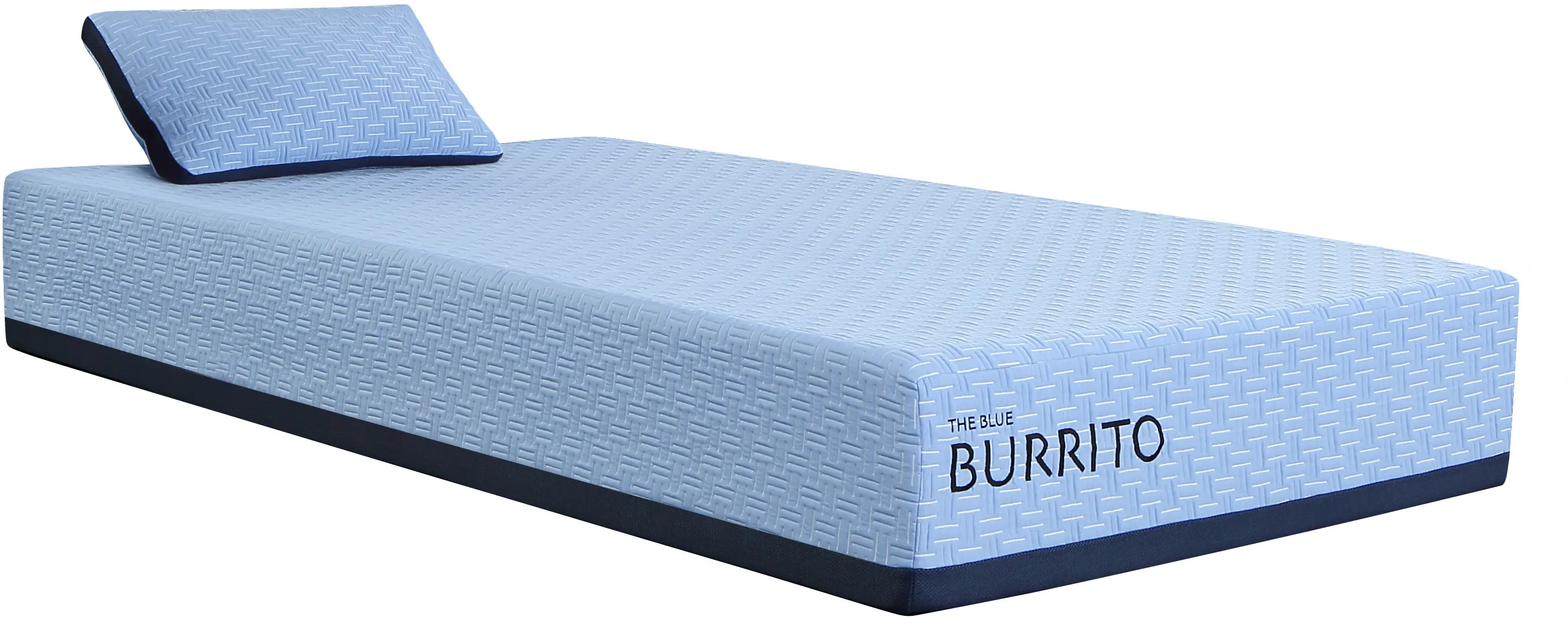 AF-BBMF-011TW Blue Burrito Visco Gel Memory Foam Twin Mattress-2