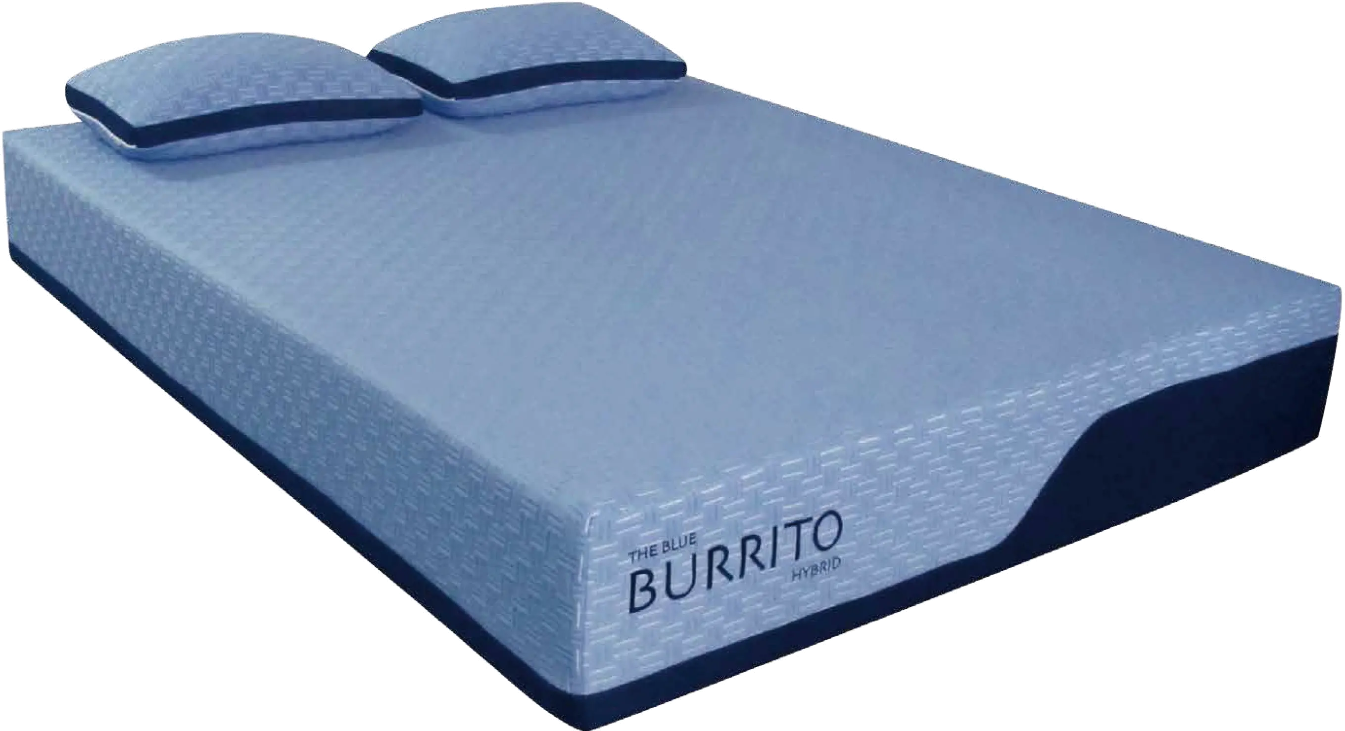 AH-BBHY-011FL Blue Burrito Hybrid Memory Foam Full Mattress-1