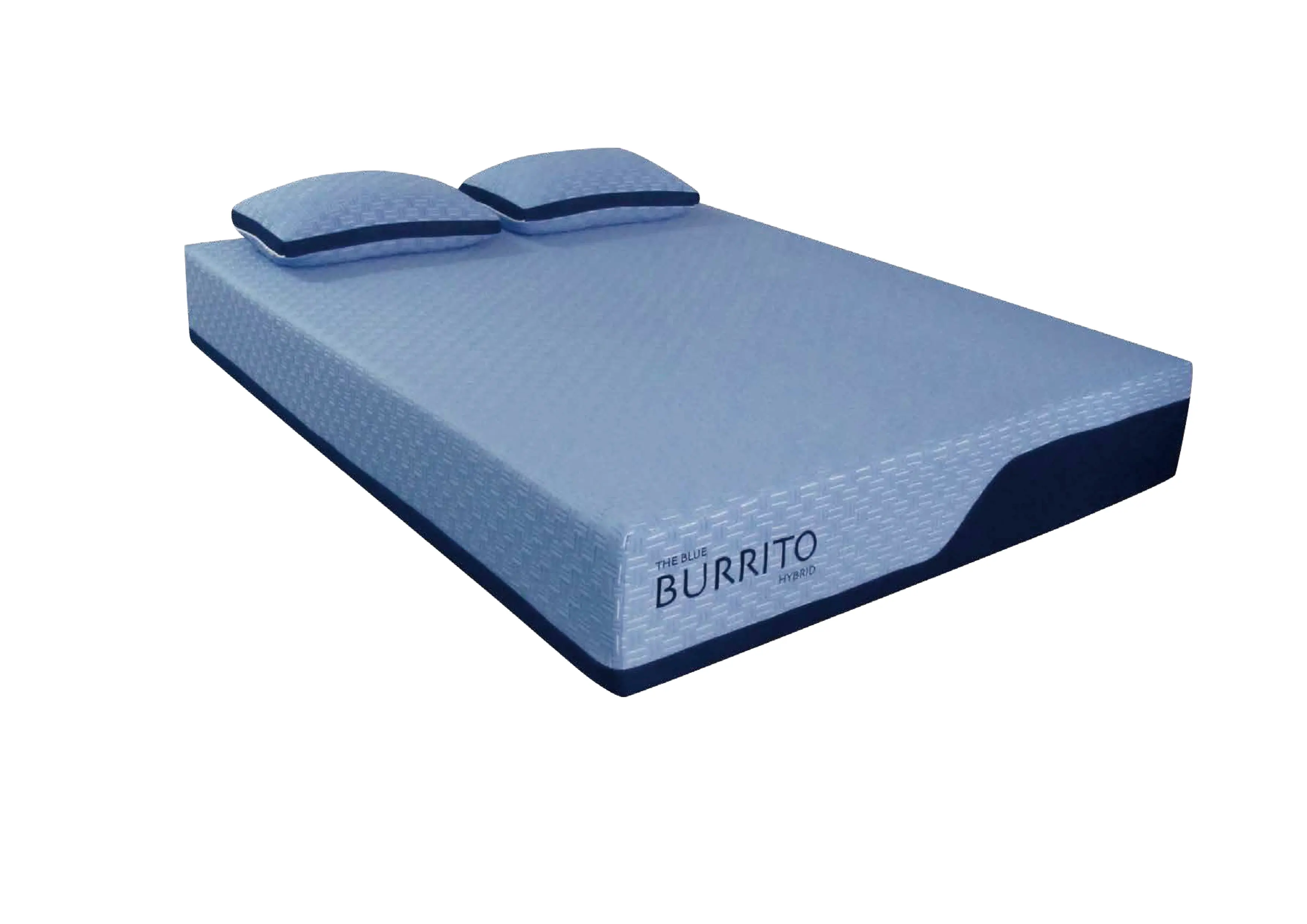 AH-BBHY-011CK Blue Burrito Hybrid Memory Foam California King Mattress-1