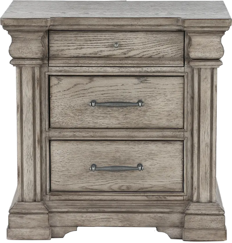 Madison Ridge Gray Nightstand