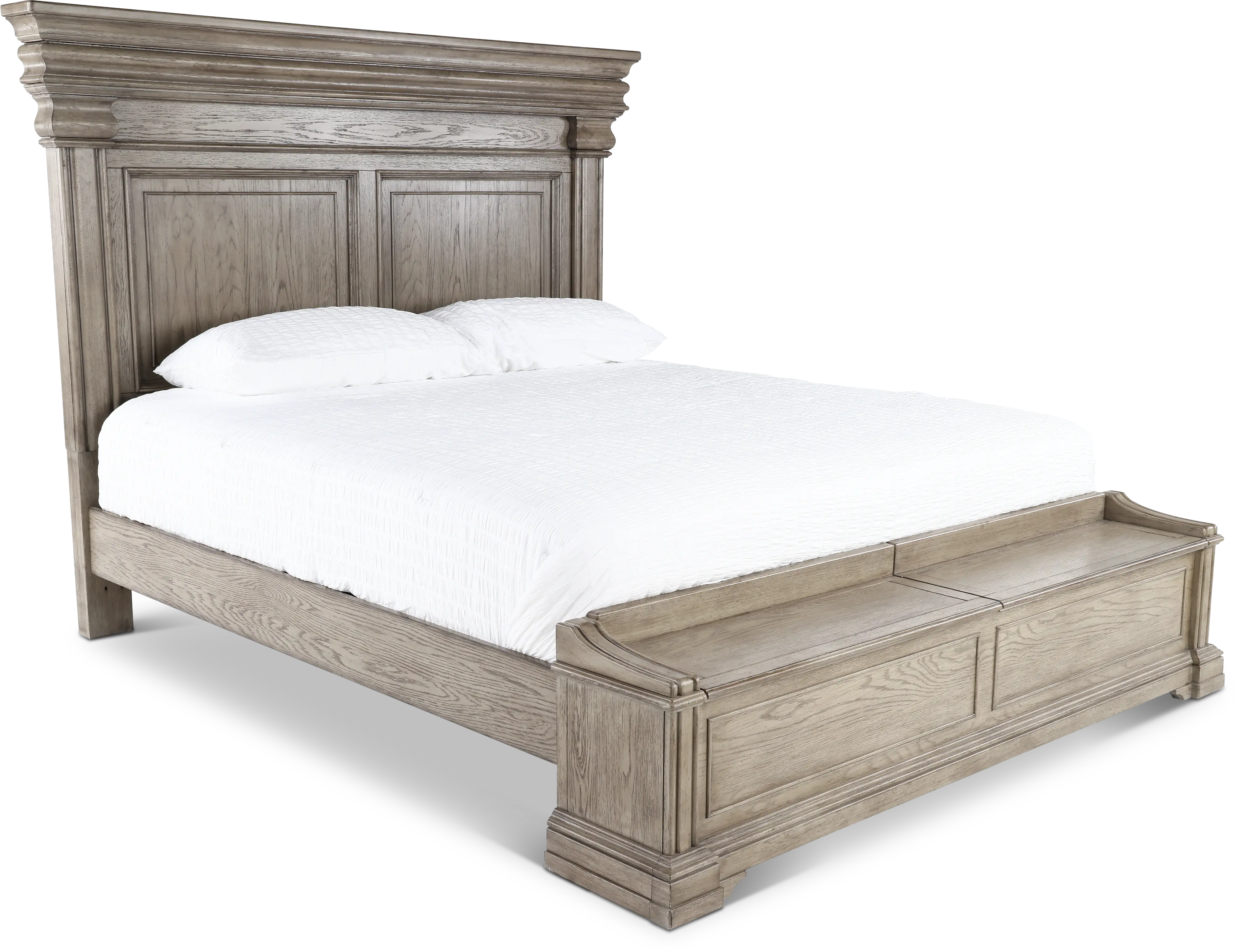 Madison Ridge Gray Queen Storage Bed-1