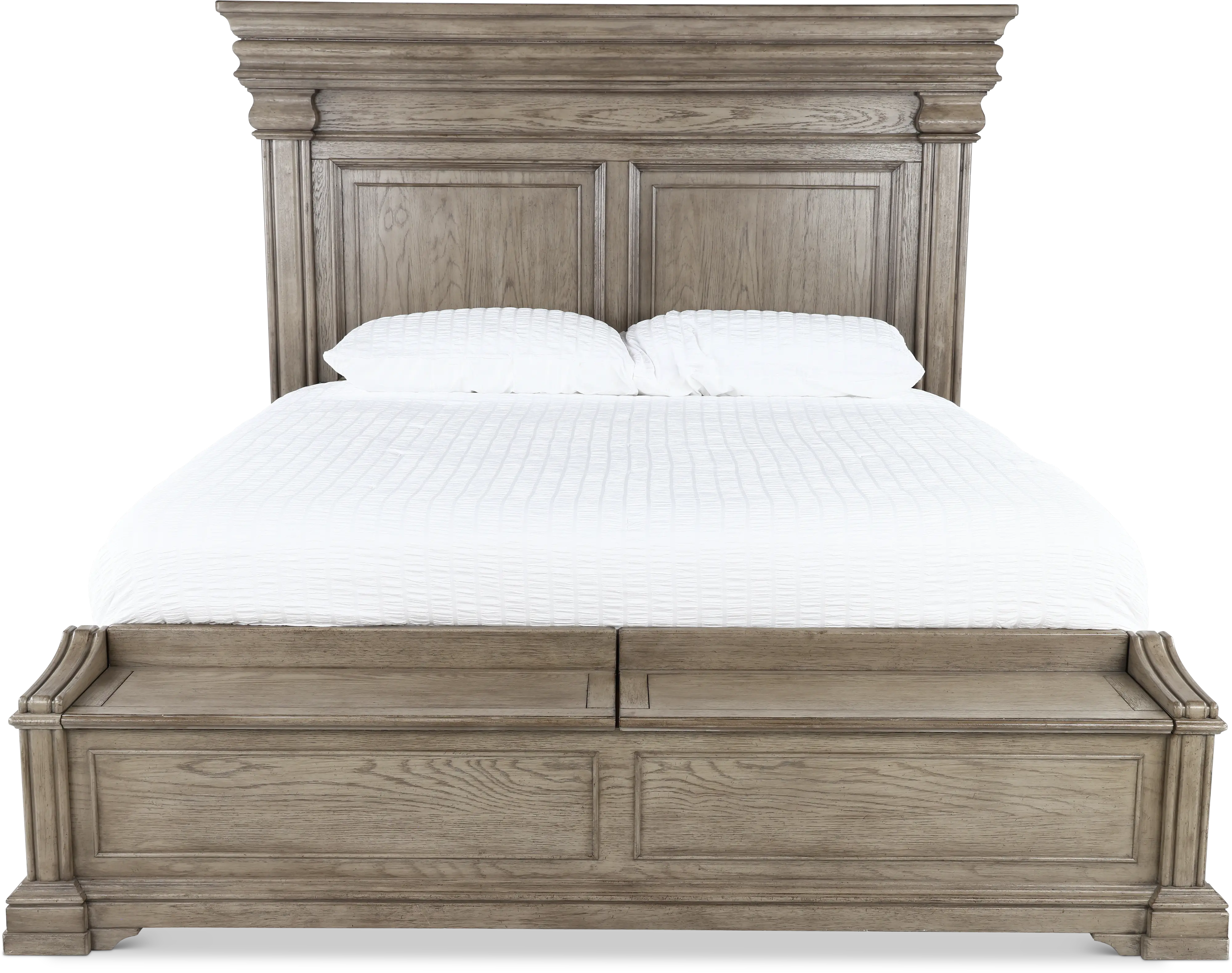 Madison Ridge Gray Queen Storage Bed-3