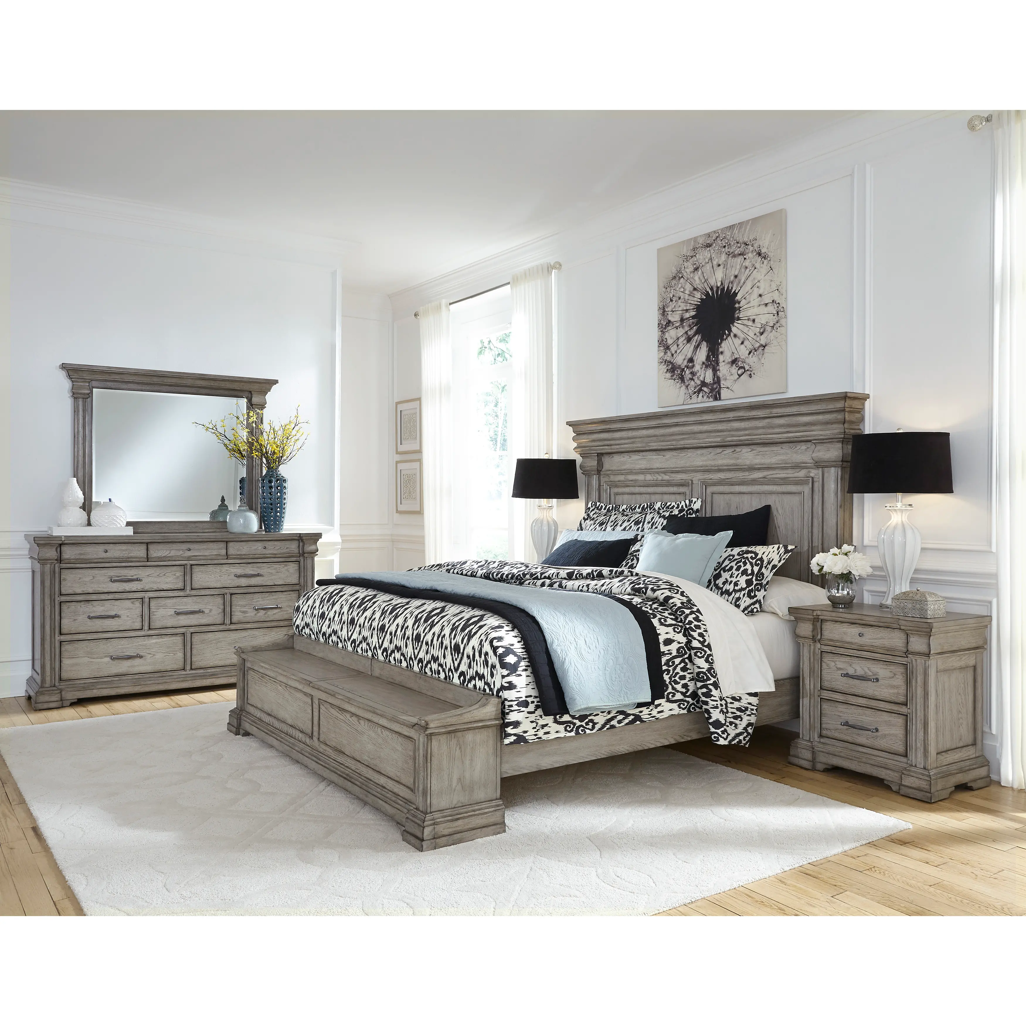 Madison Ridge Gray California King Storage Bed-12