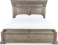 Madison Ridge Gray California King Storage Bed