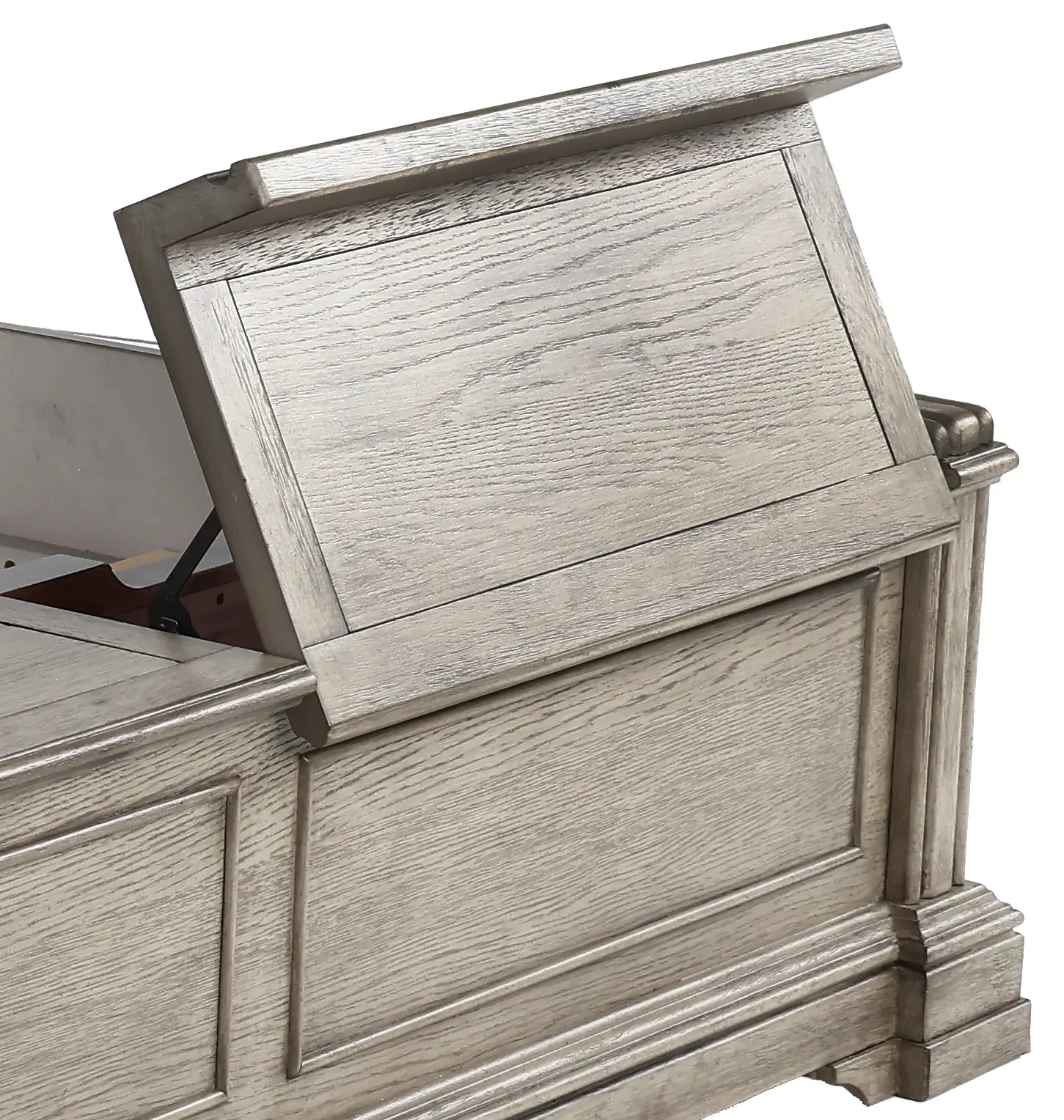 Madison Ridge Gray California King Storage Bed-9