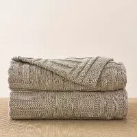 Stone Concentric Throw Blanket