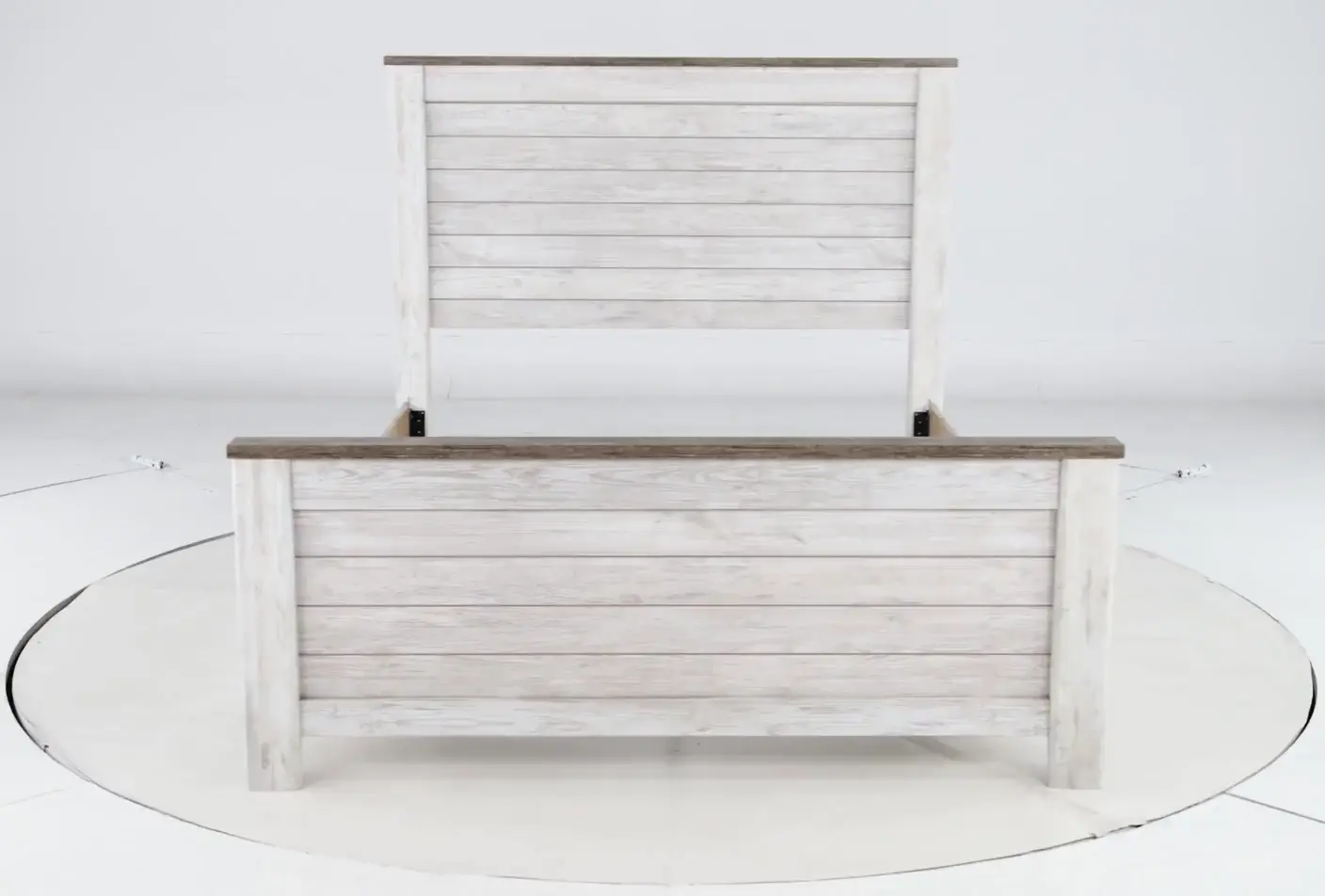 Millhaven Whitewash Twin Bed-10