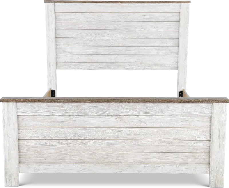 Millhaven Whitewash Twin Bed
