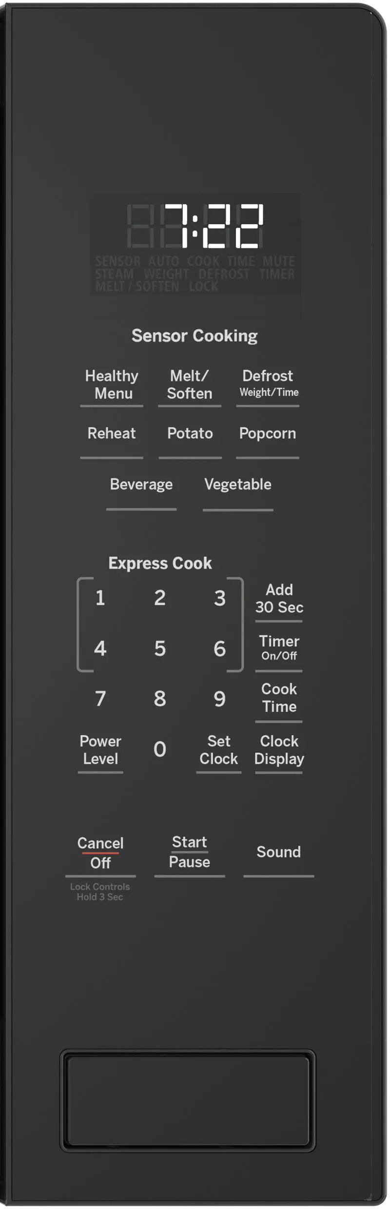 PEB7227DLBB GE Profile Countertop Microwave - 2.2 Cu. Ft.  Black-1