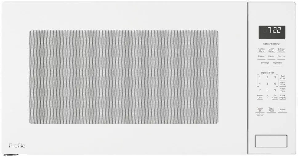 PEB7227DLWW GE Profile Countertop Microwave - 2.2 Cu. Ft. White-1