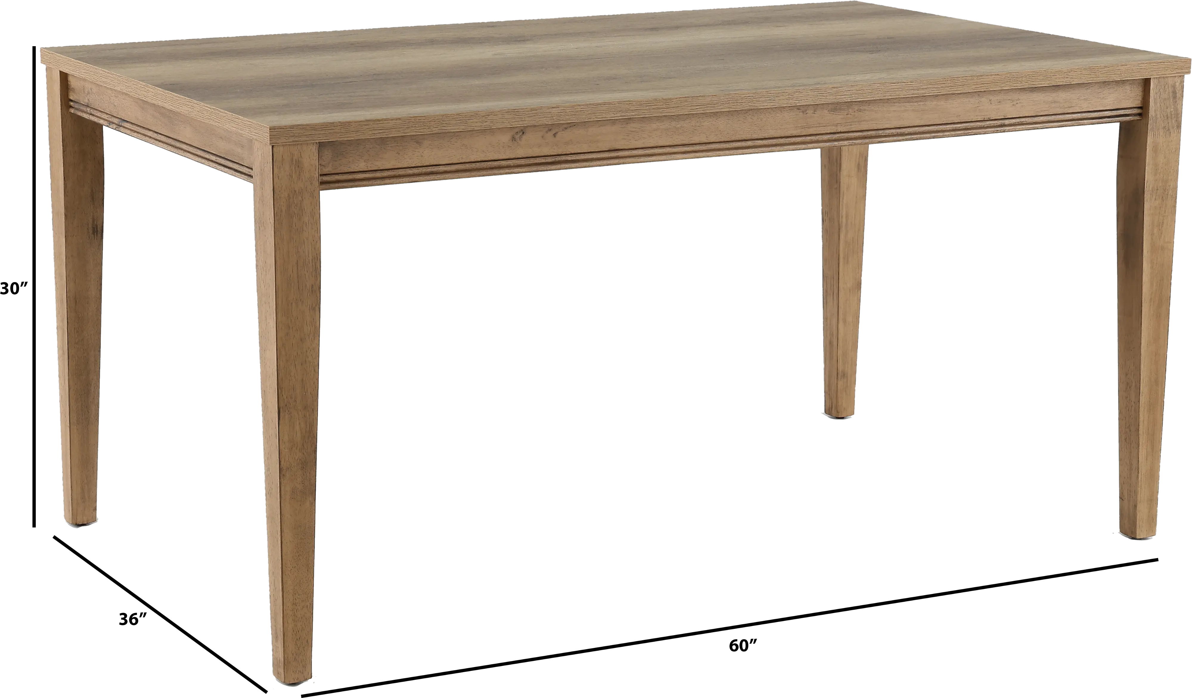 439-T3660 Sun Valley Sandstone Gray Dining Room Table-3