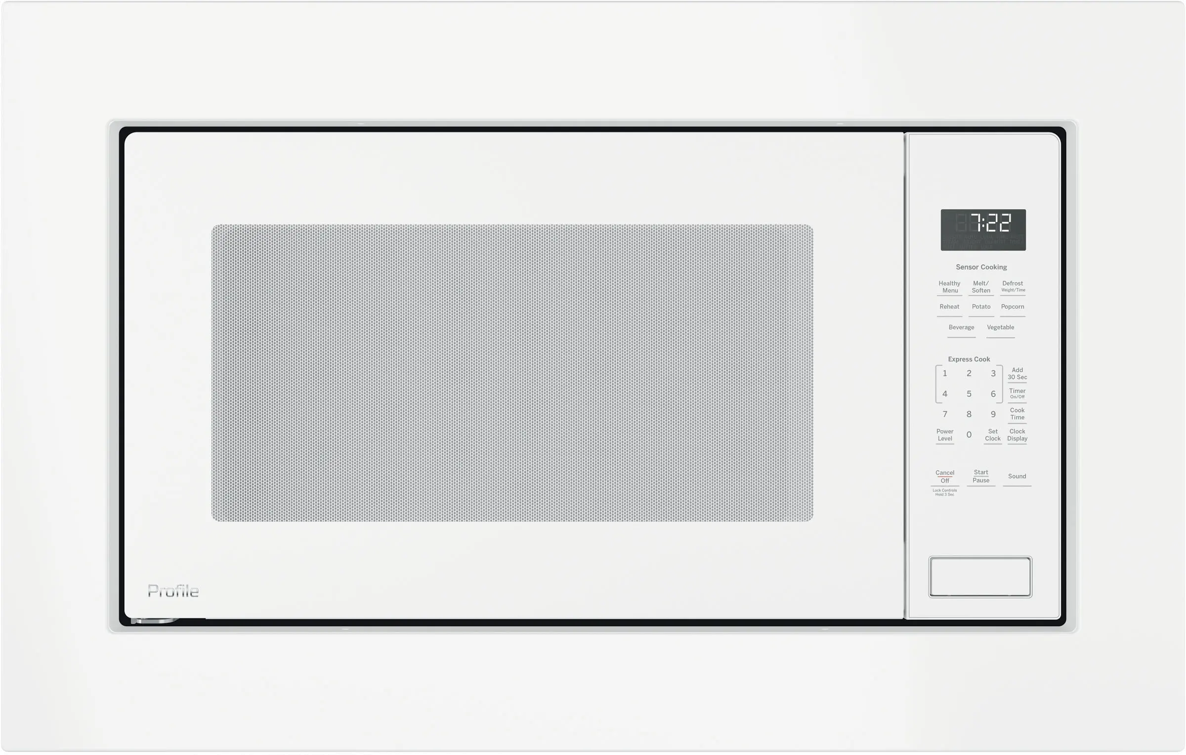 PEB7227+JX7227-W/W GE Profile Countertop Microwave and 27 Inch Trim Kit - White-2