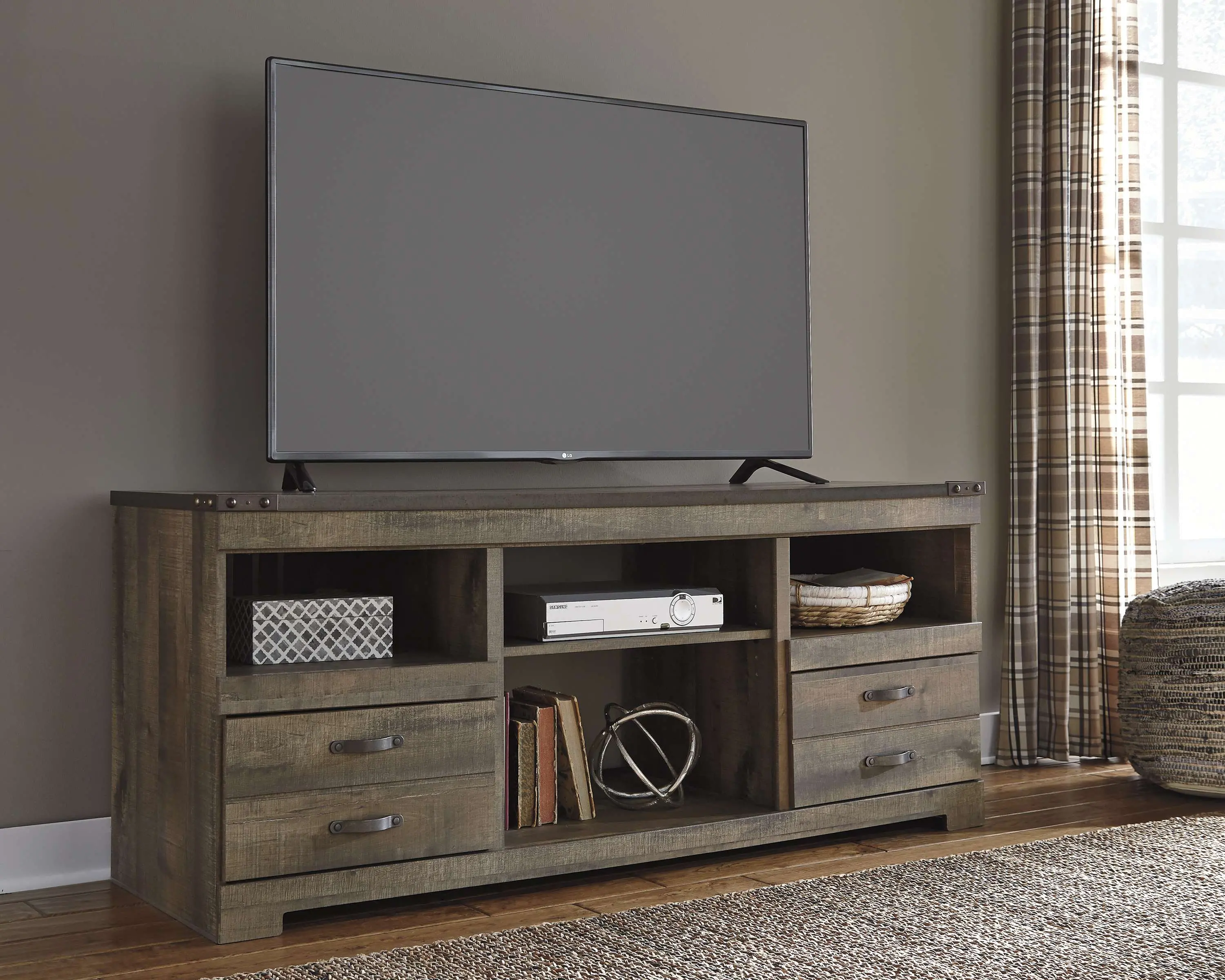 Trinell Brown 64  TV Stand-2