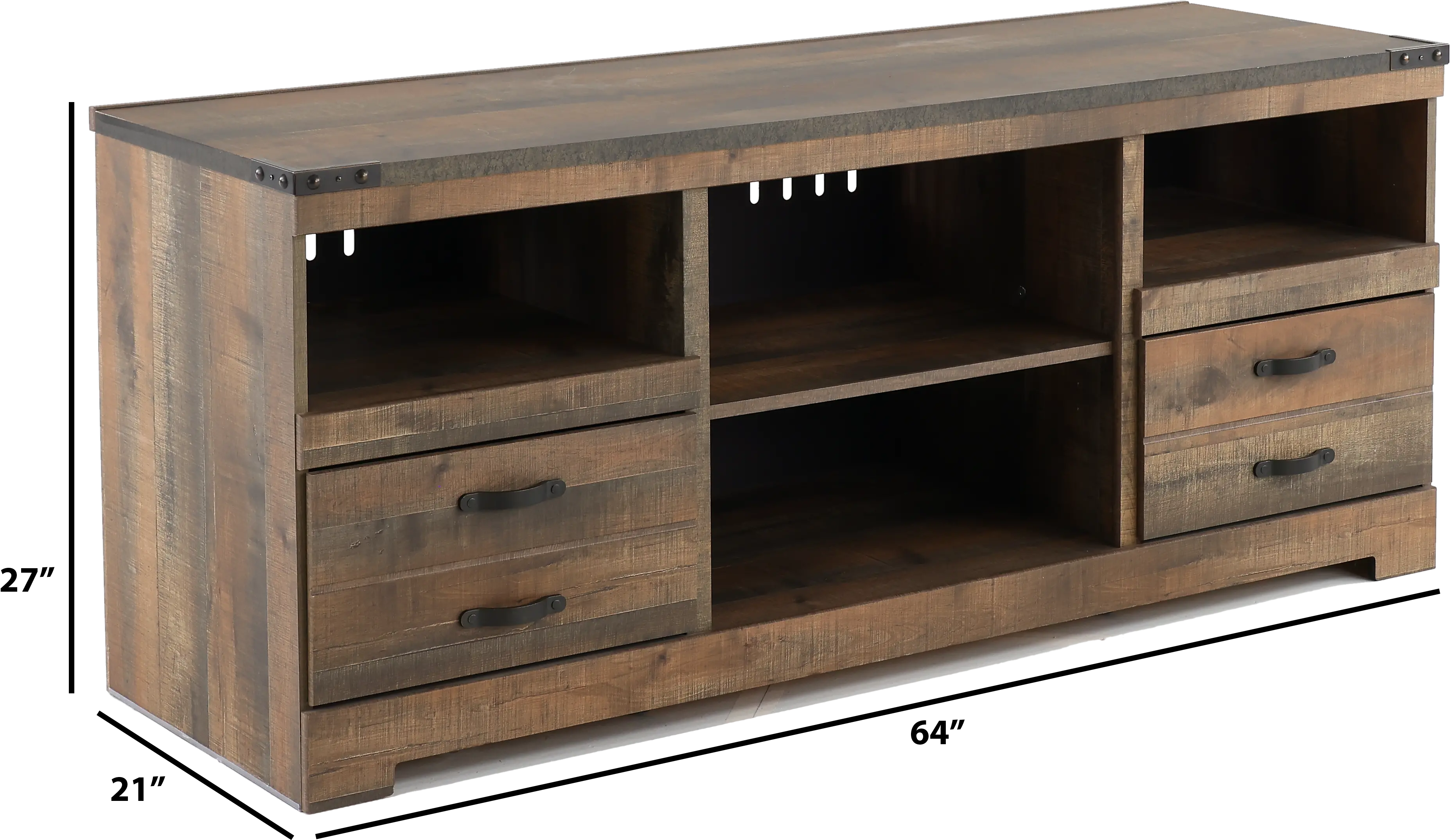 Trinell Brown 64  TV Stand-3