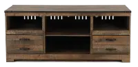 Trinell Rustic Gray 64  TV Stand