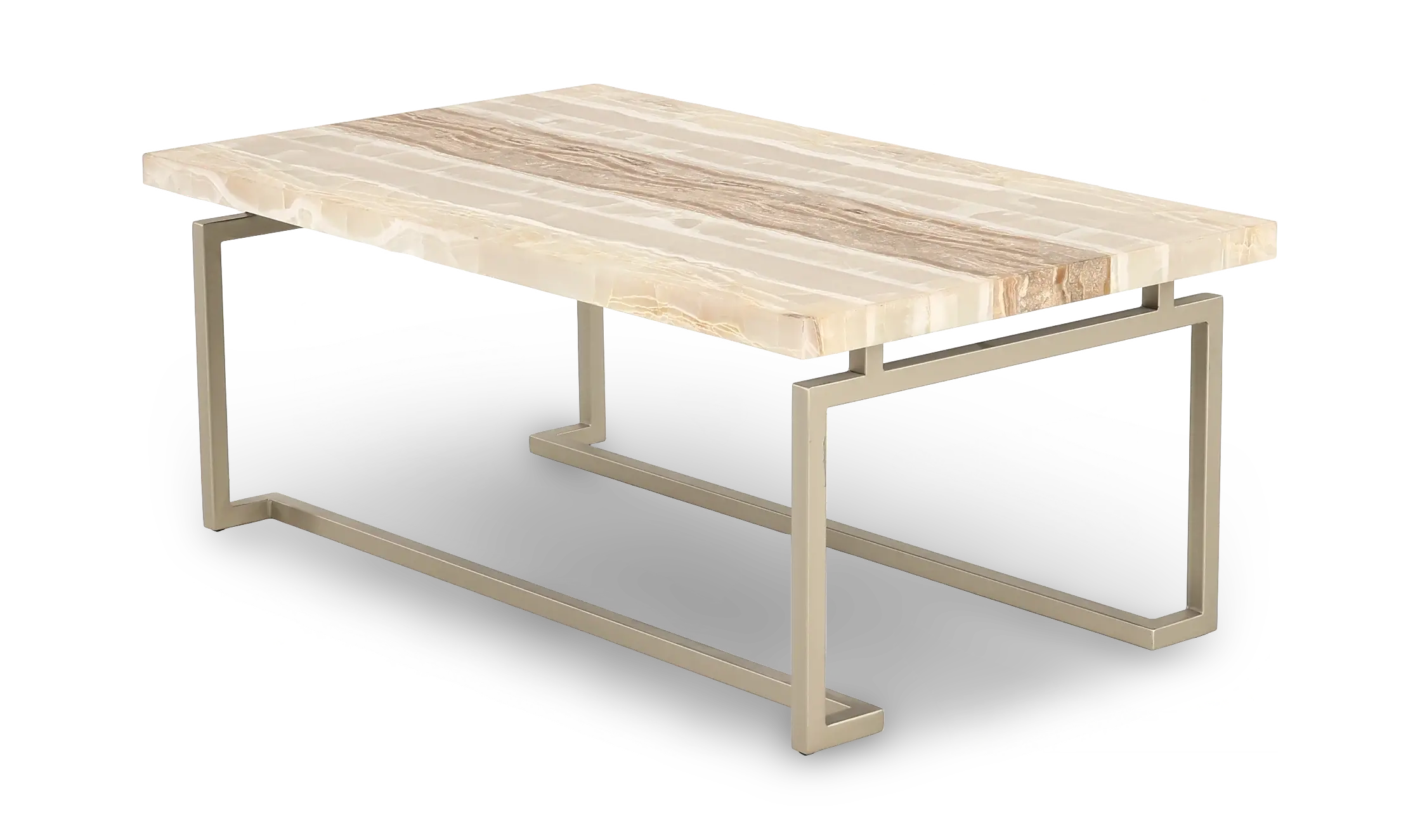 Spectrum Onyx and Gold Coffee Table-5