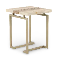 Spectrum Onyx and Gold End Table