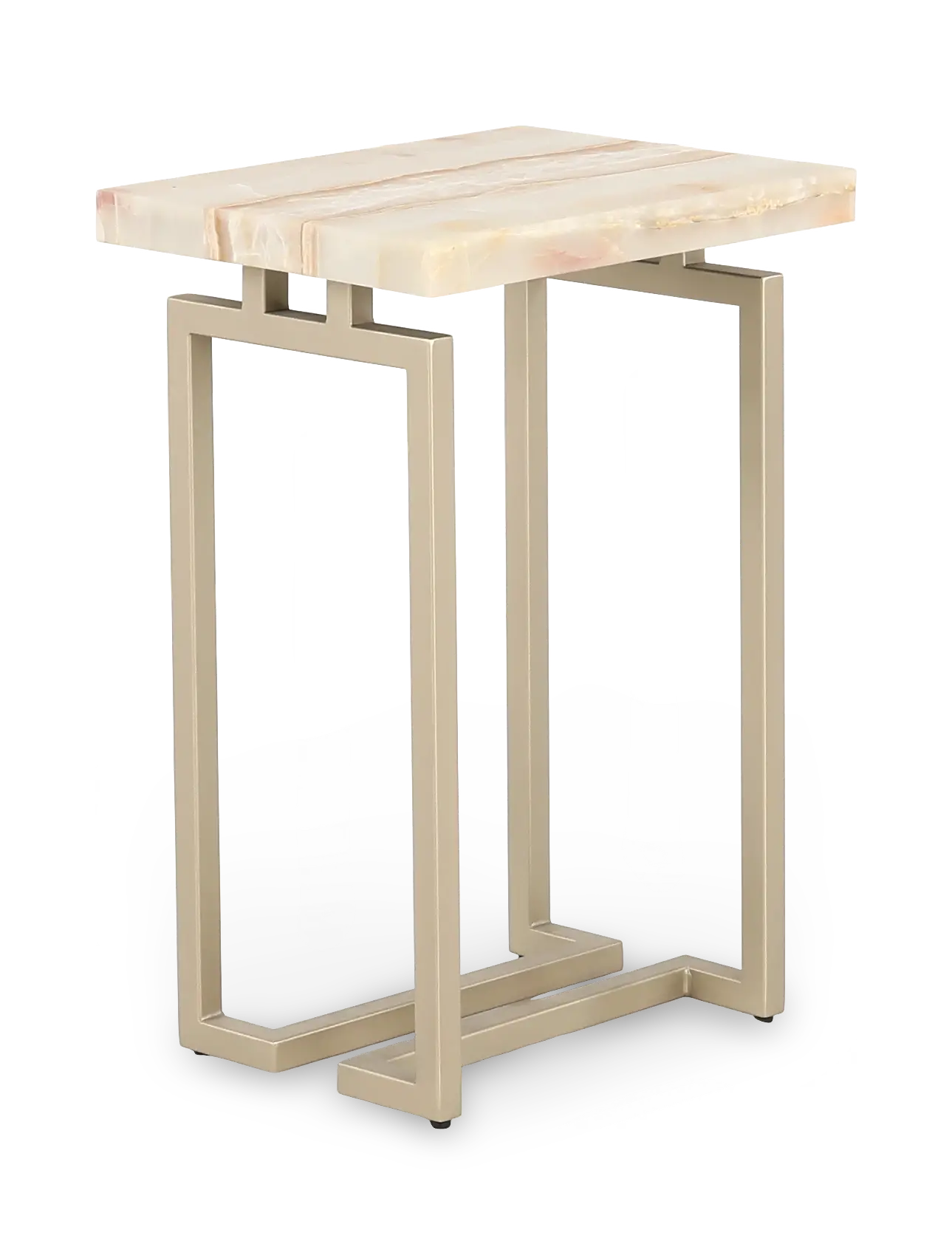 Spectrum Onyx and Gold Side Table-1