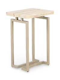 Spectrum Onyx and Gold Side Table