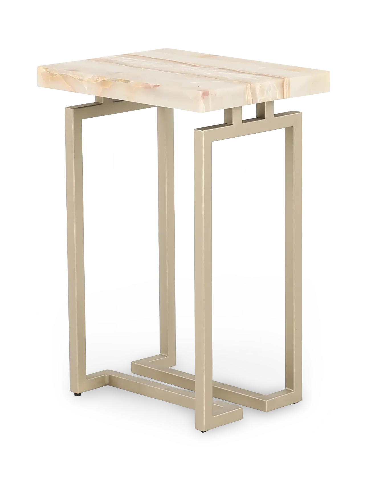Spectrum Onyx and Gold Side Table-4
