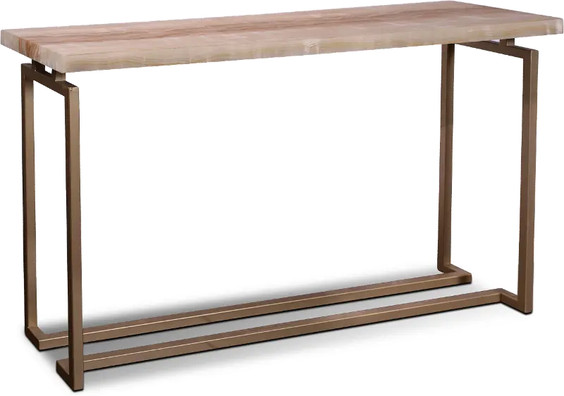 Spectrum Onyx and Gold Console Table