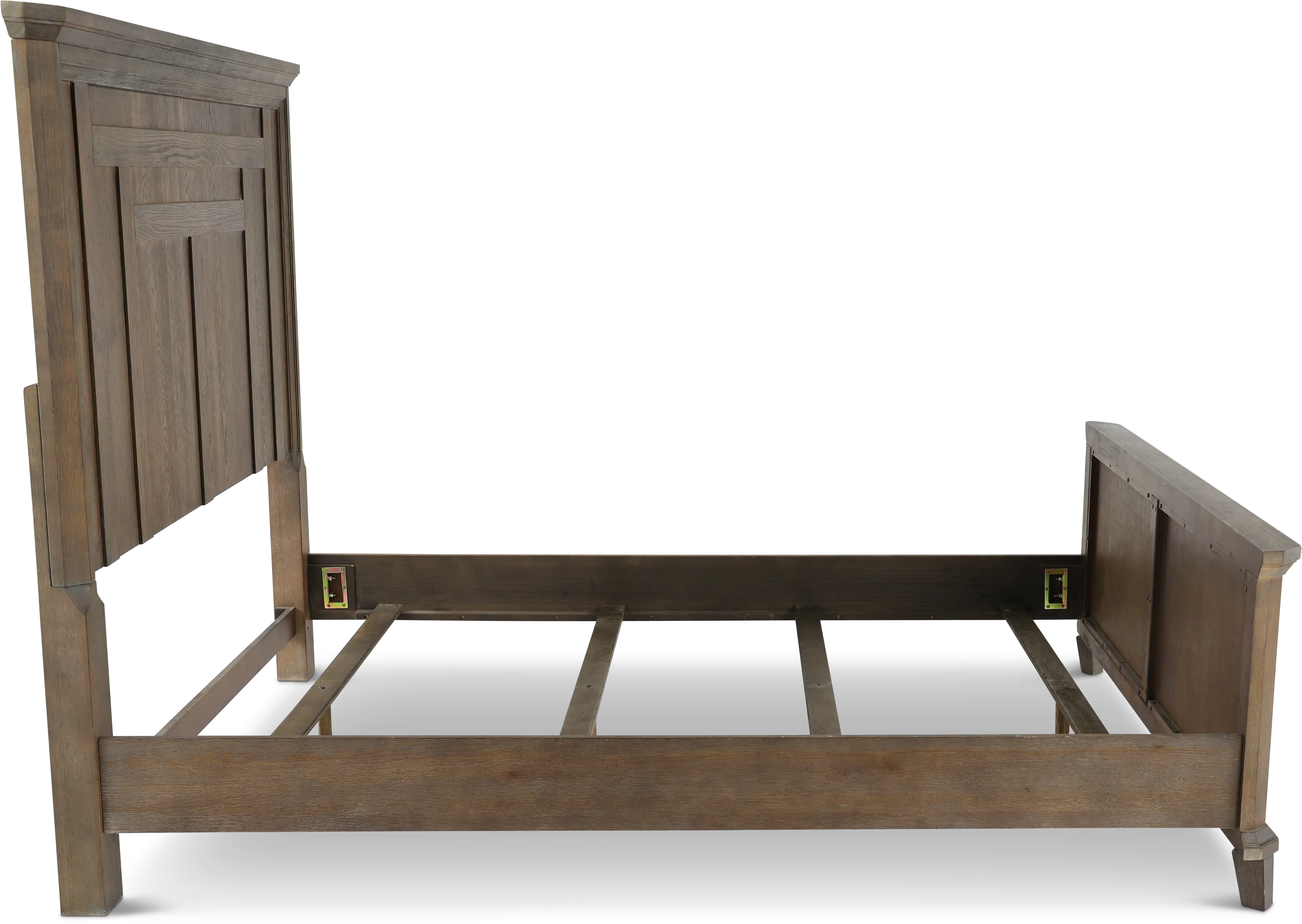 823/PANELBED5/0 Artisan Prairie Aged Oak Queen Bed-6