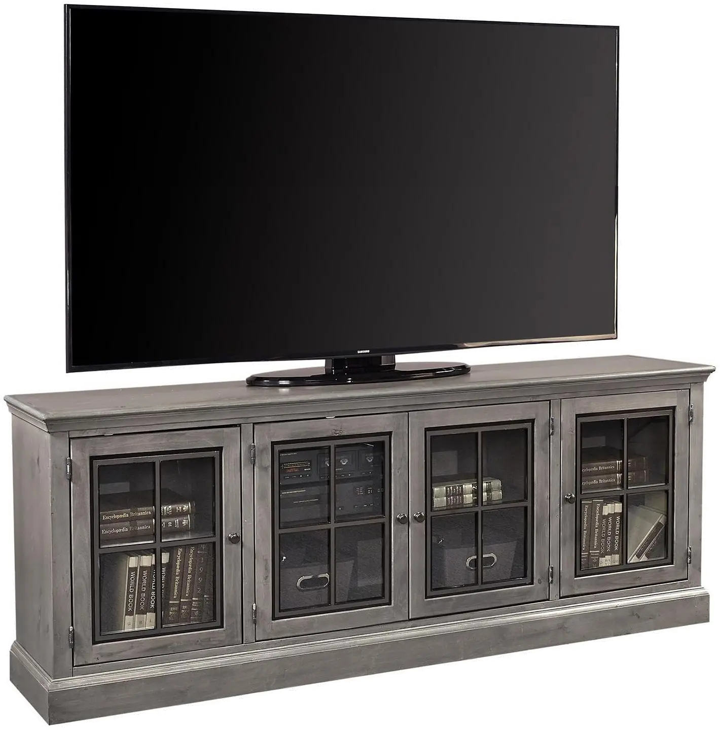 Churchill Rustic Gray 84  TV Stand-4
