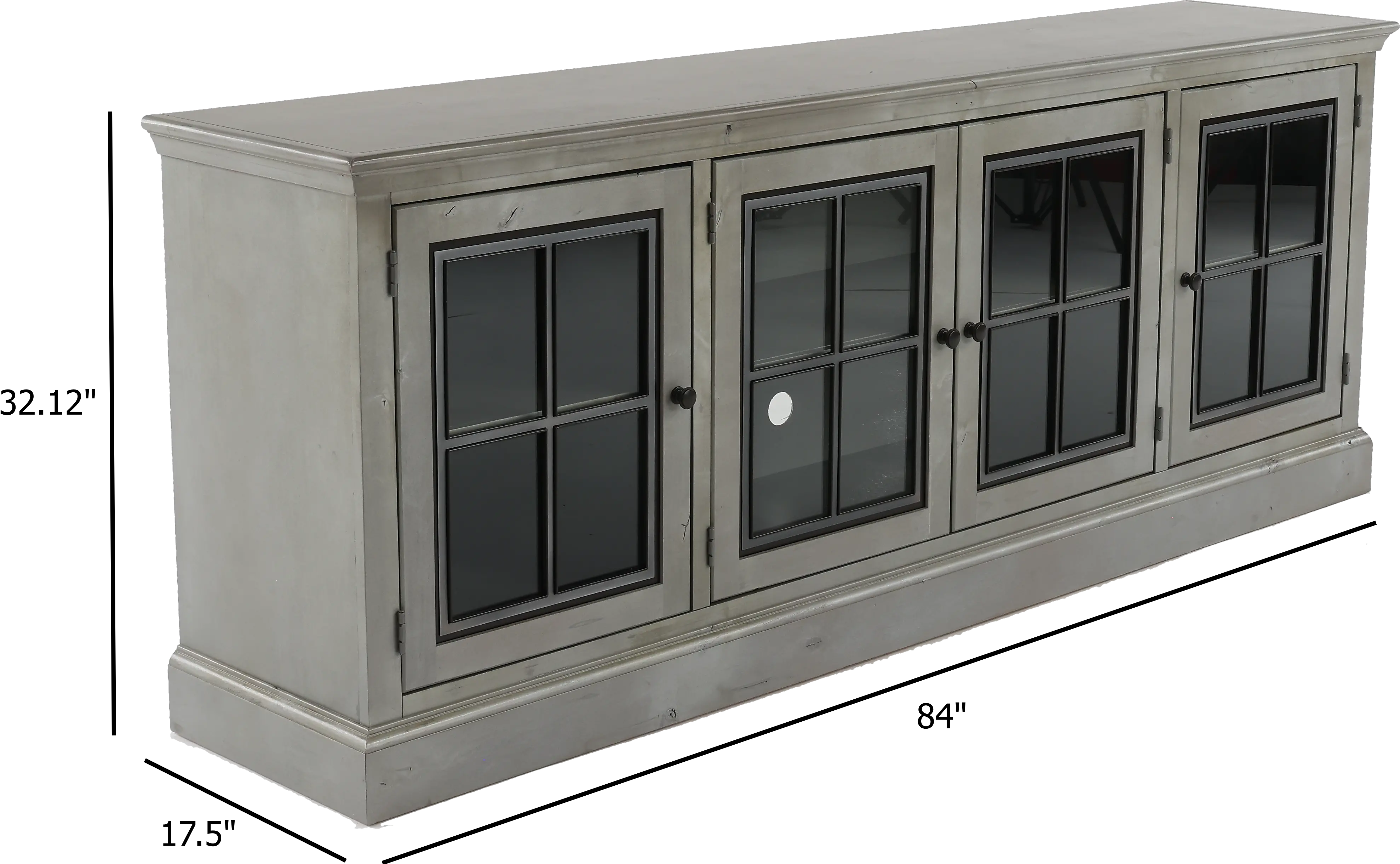 Churchill Rustic Gray 84  TV Stand-7
