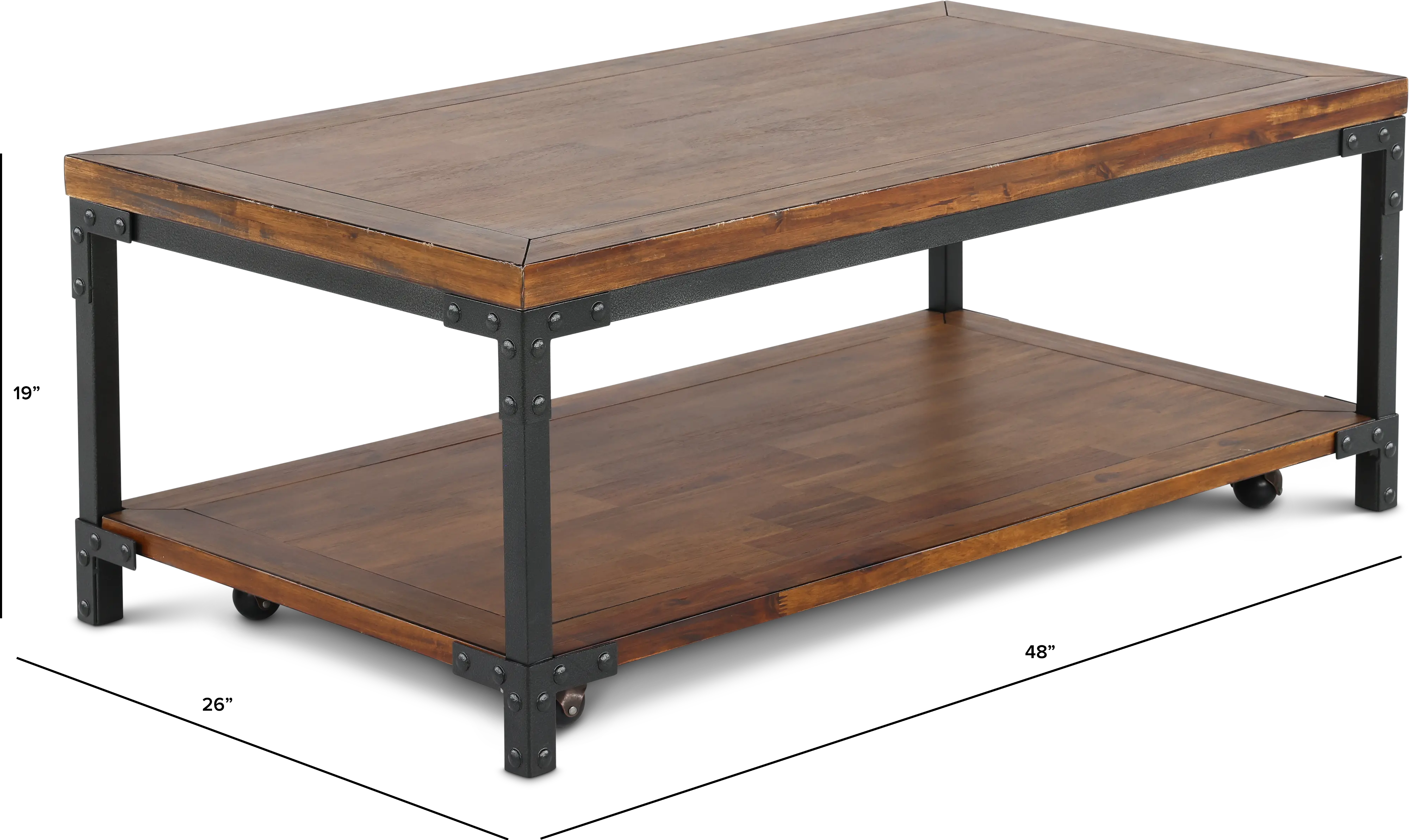 Lantana Honey Brown Coffee Table-3