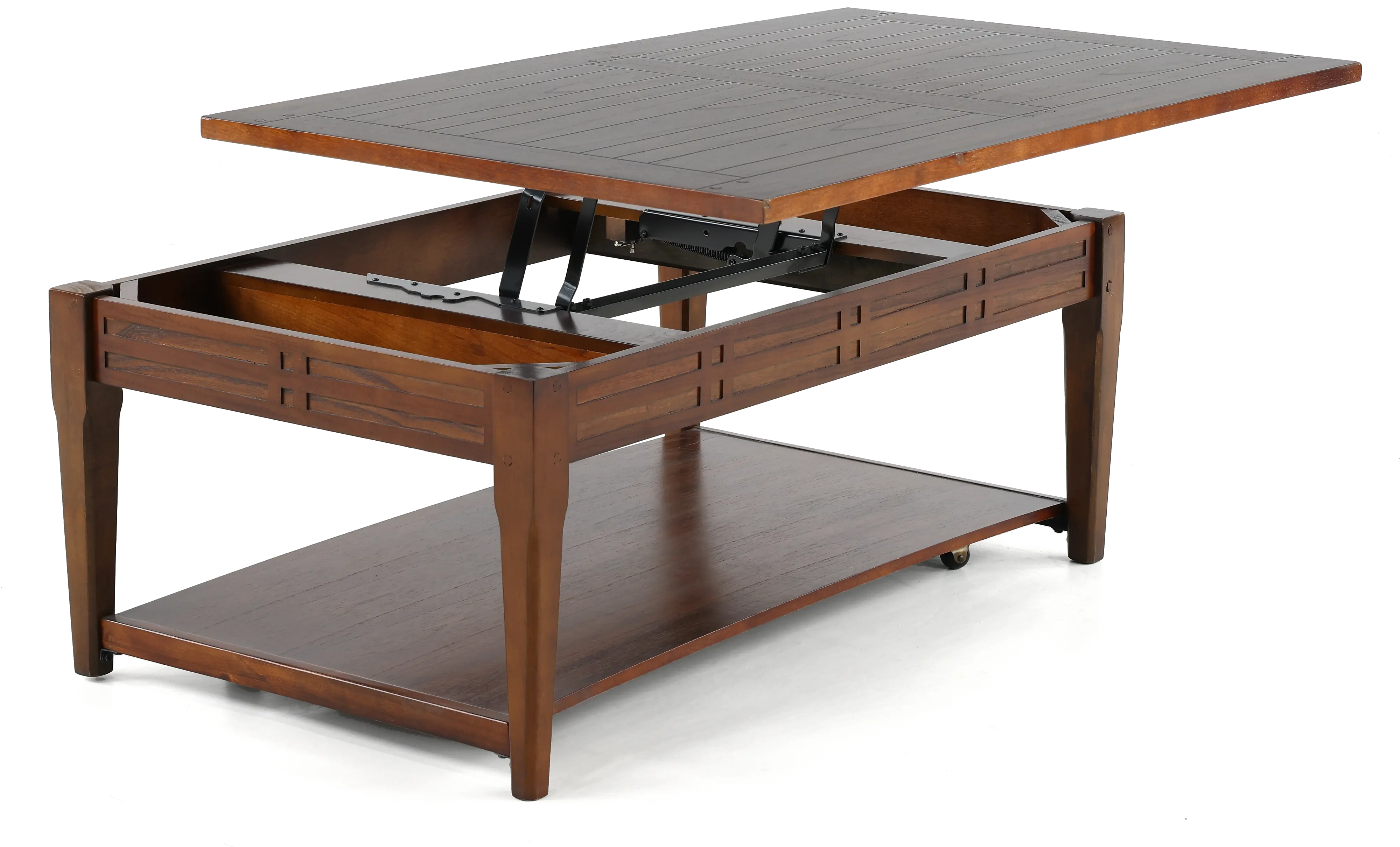 Crestline Dark Brown Lift Top Coffee Table-5