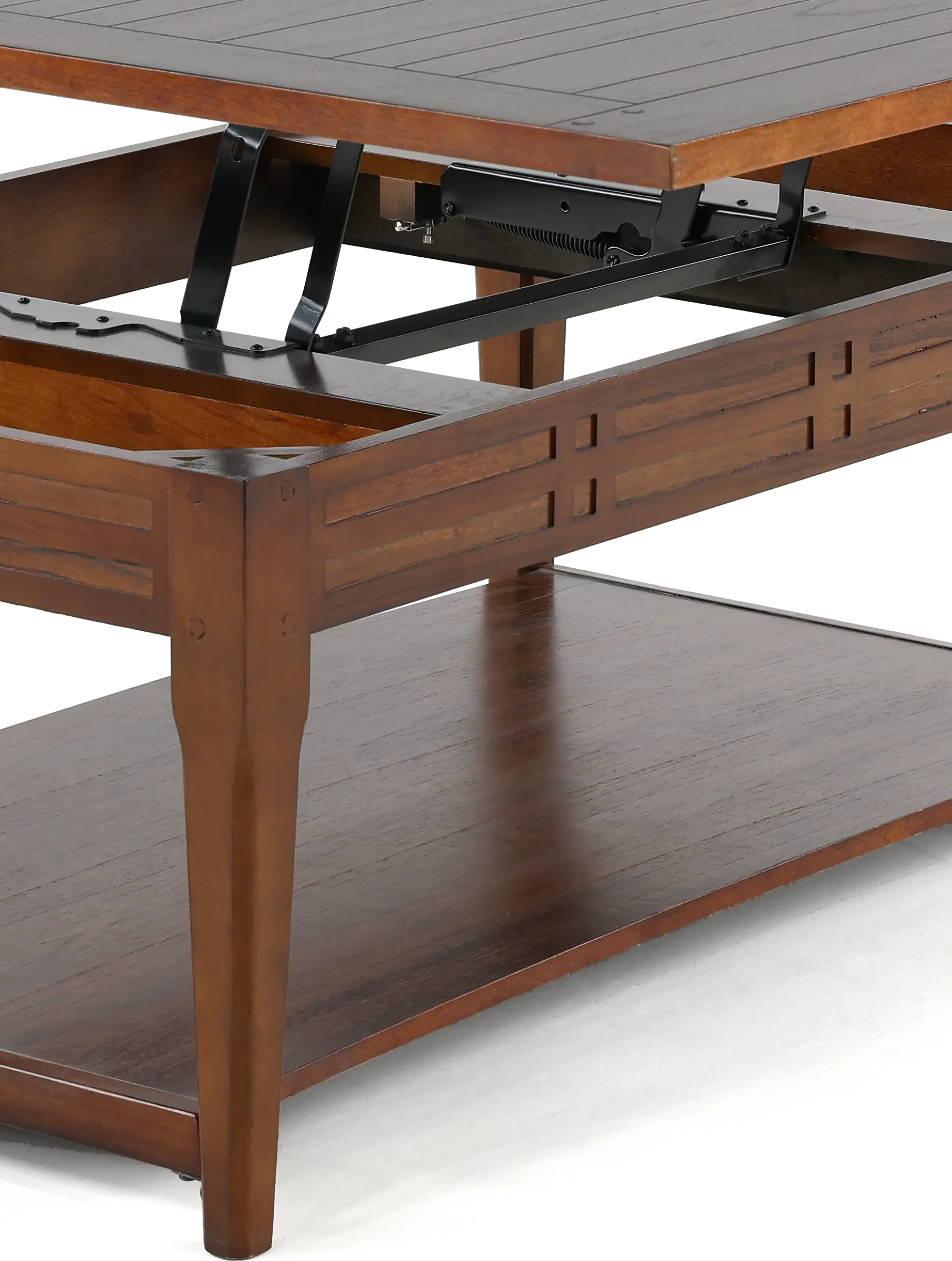 Crestline Dark Brown Lift Top Coffee Table-7