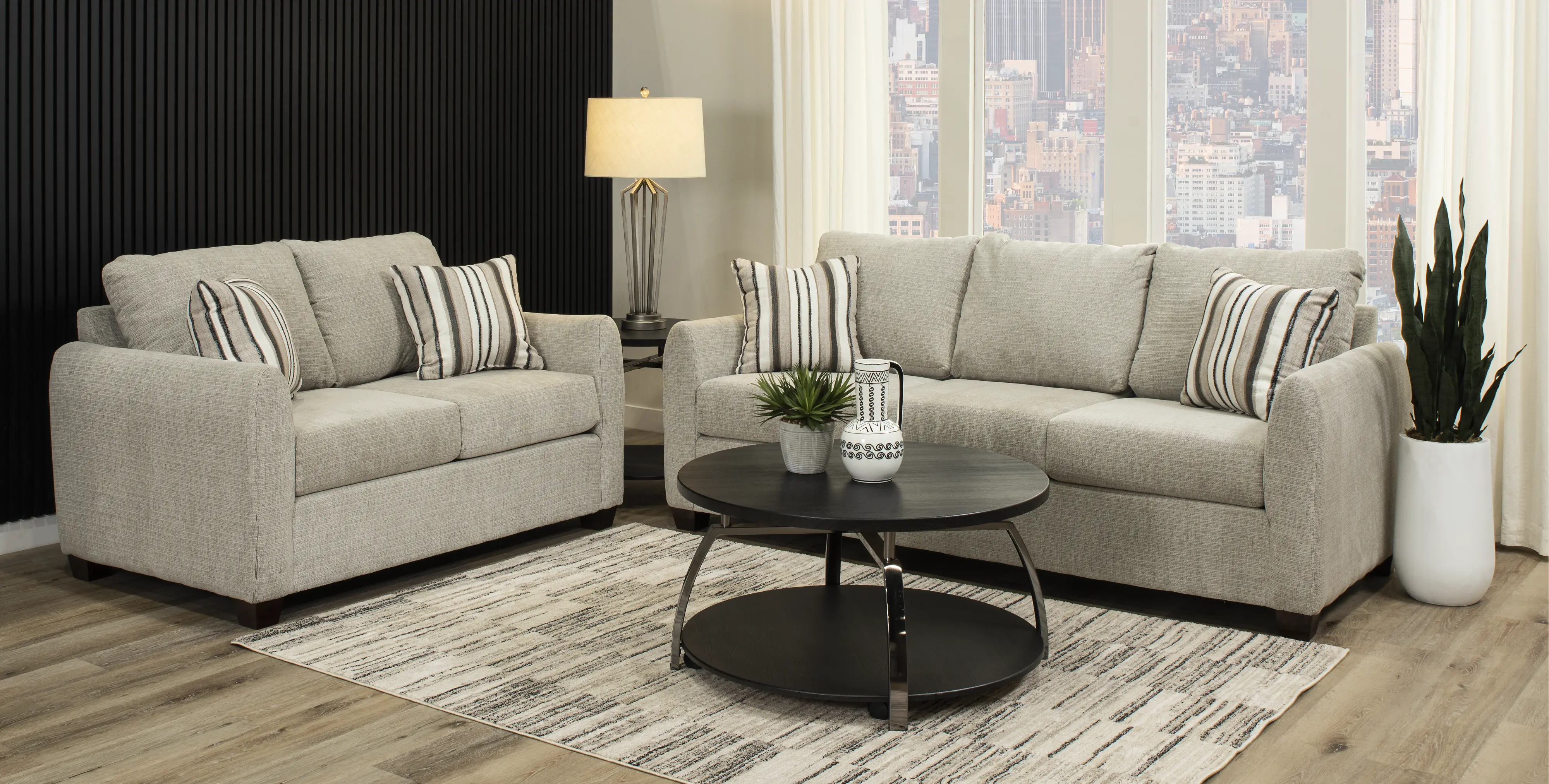 Coham Contemporary Black Coffee Table-2
