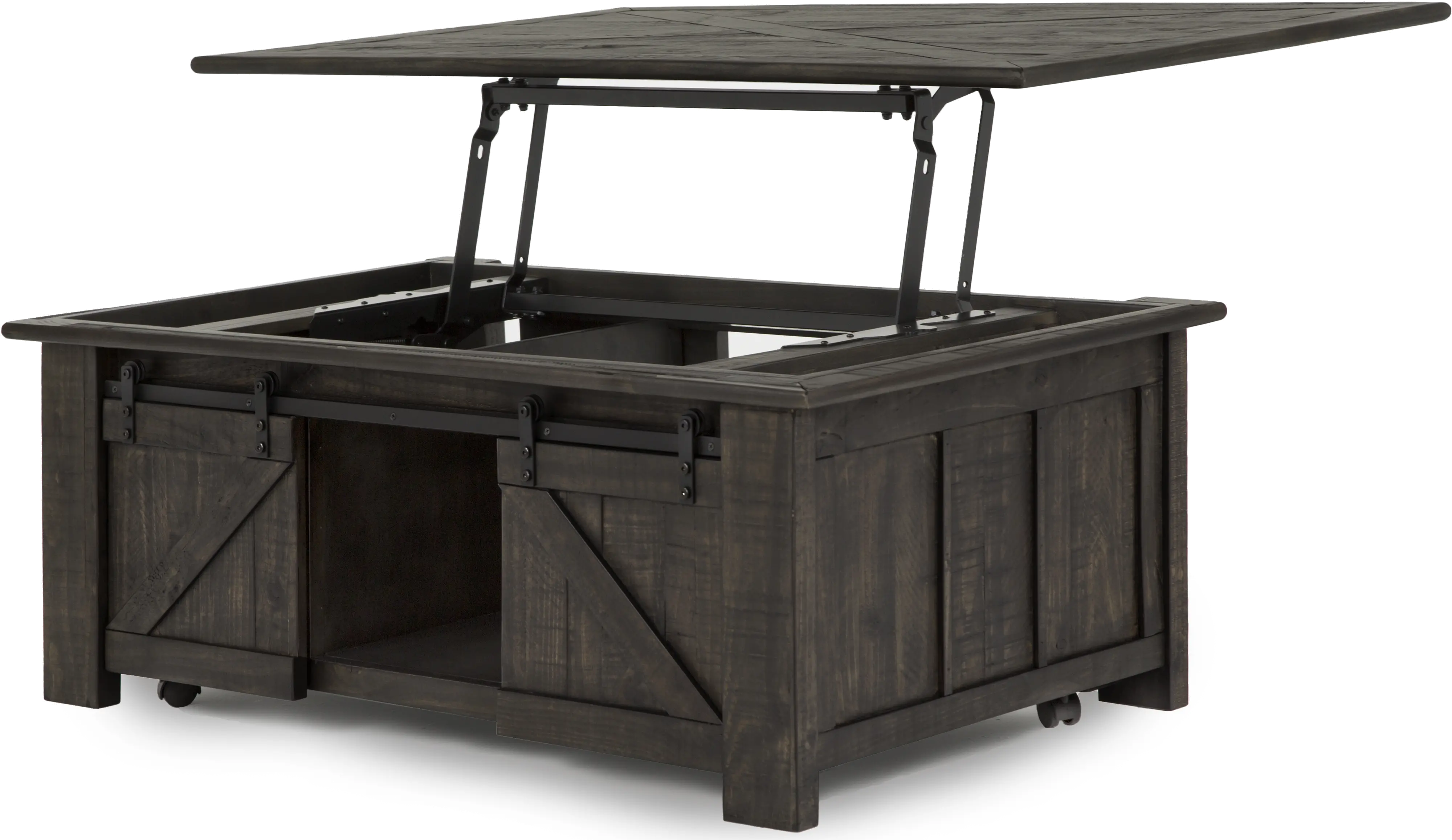 Garrett Black Lift Top Coffee Table with Storage-4