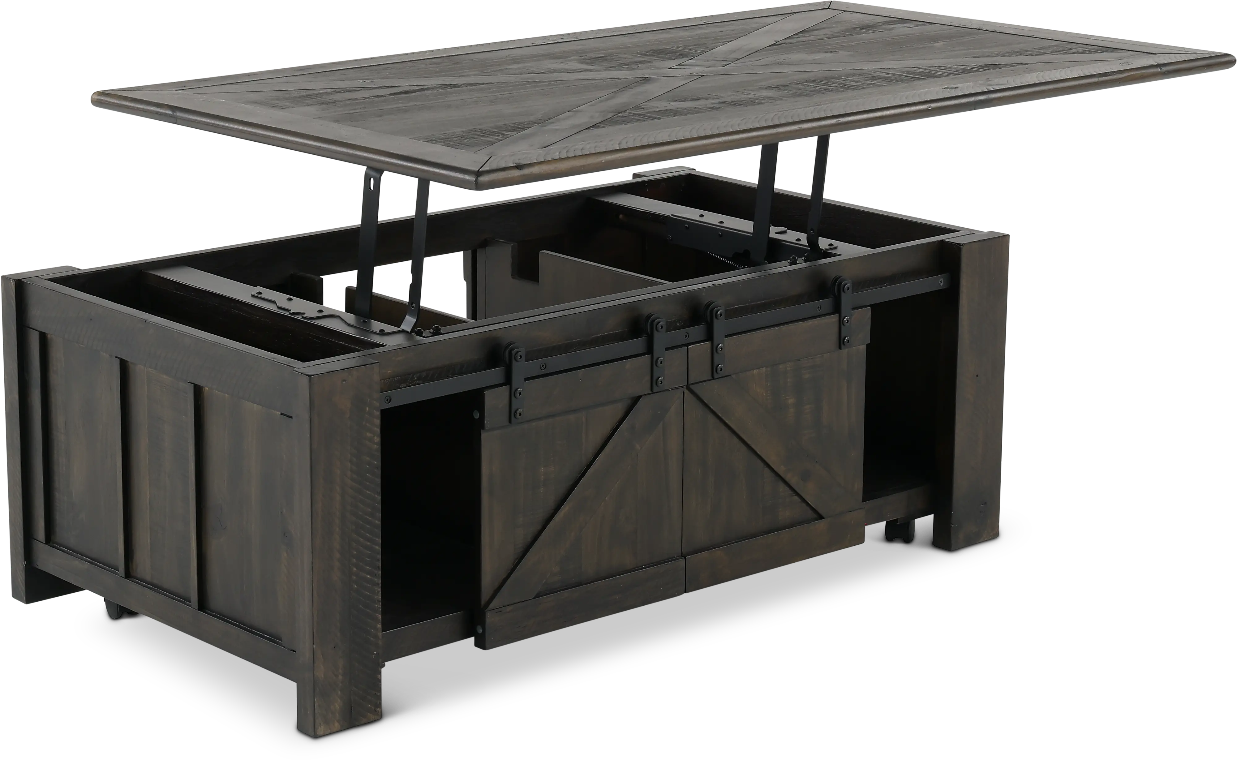 Garrett Black Lift Top Coffee Table with Storage-5